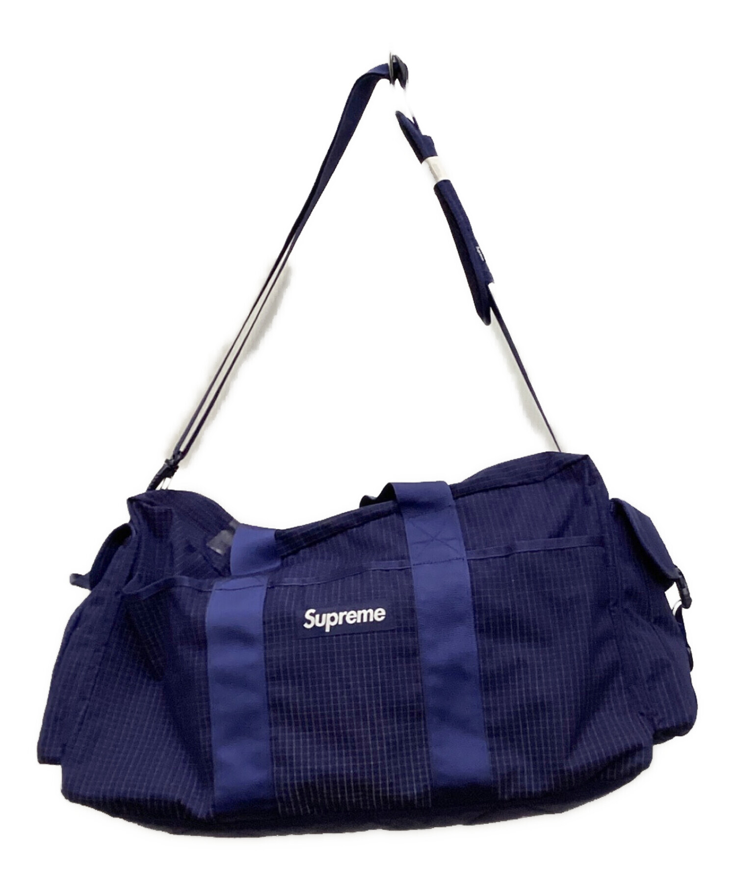 中古・古着通販】SUPREME (シュプリーム) DUFFLE BAG ネイビー 