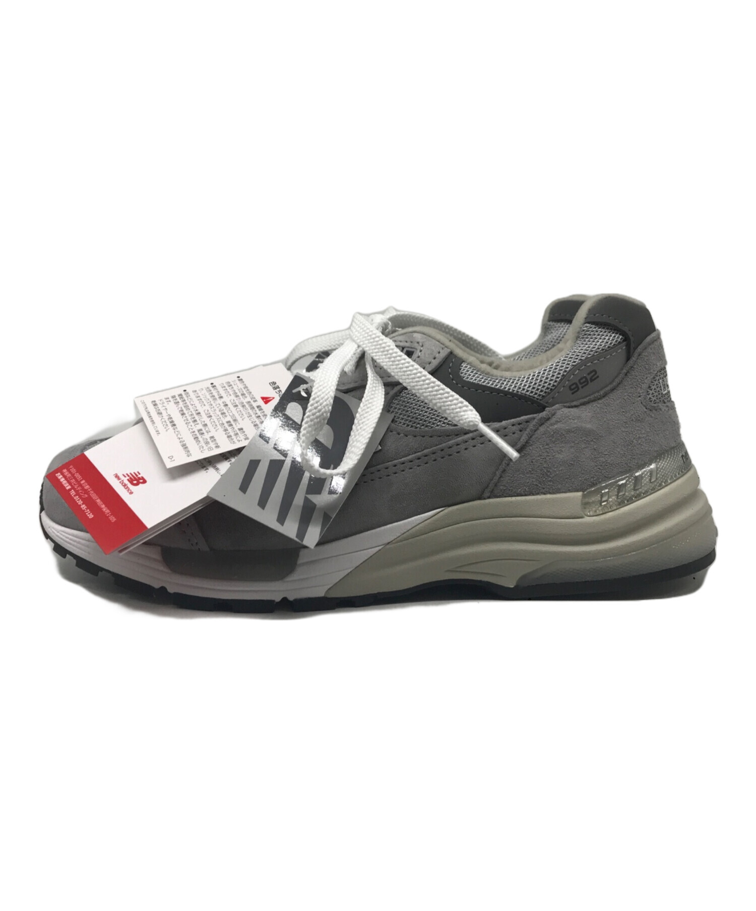 中古・古着通販】NEW BALANCE (ニューバランス) 992GY グレー サイズ 