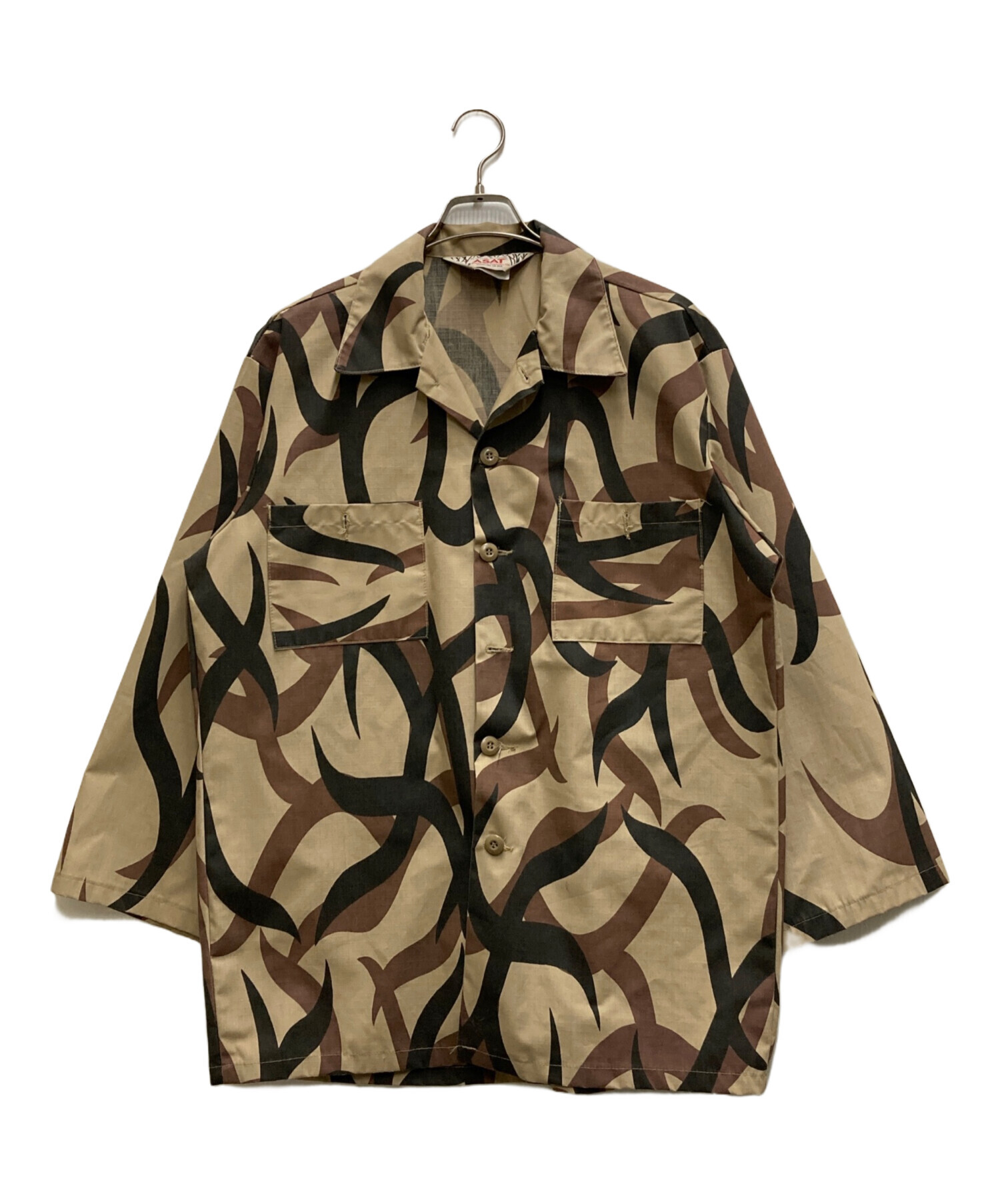 中古・古着通販】ASAT (アサット) 90's トライバル カモ シャツ 中古・古着通販】ASAT (アサット) 90's トライバル カモ シャツ