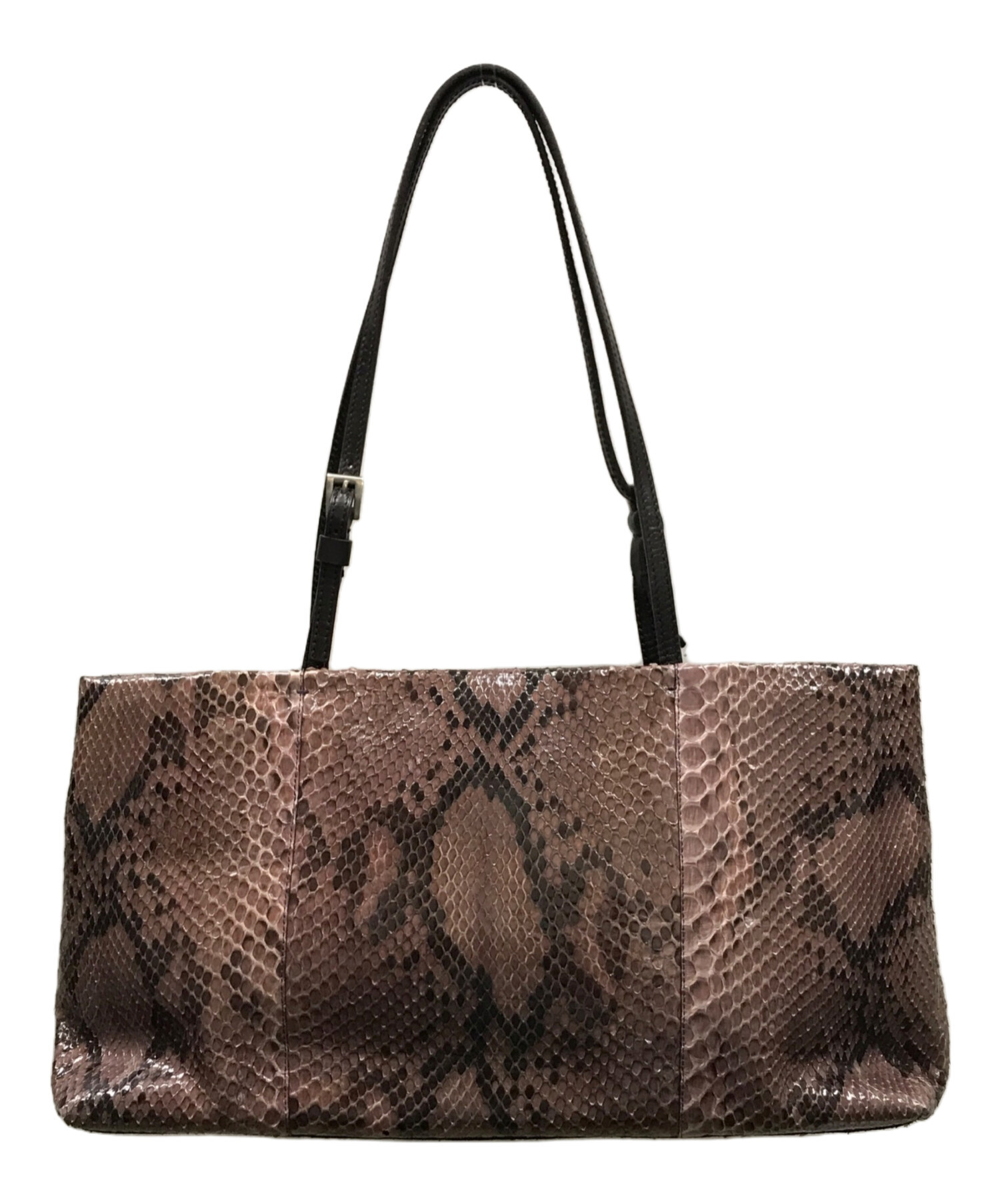 中古・古着通販】PRADA (プラダ) パイソンハンドバッグ パープル 