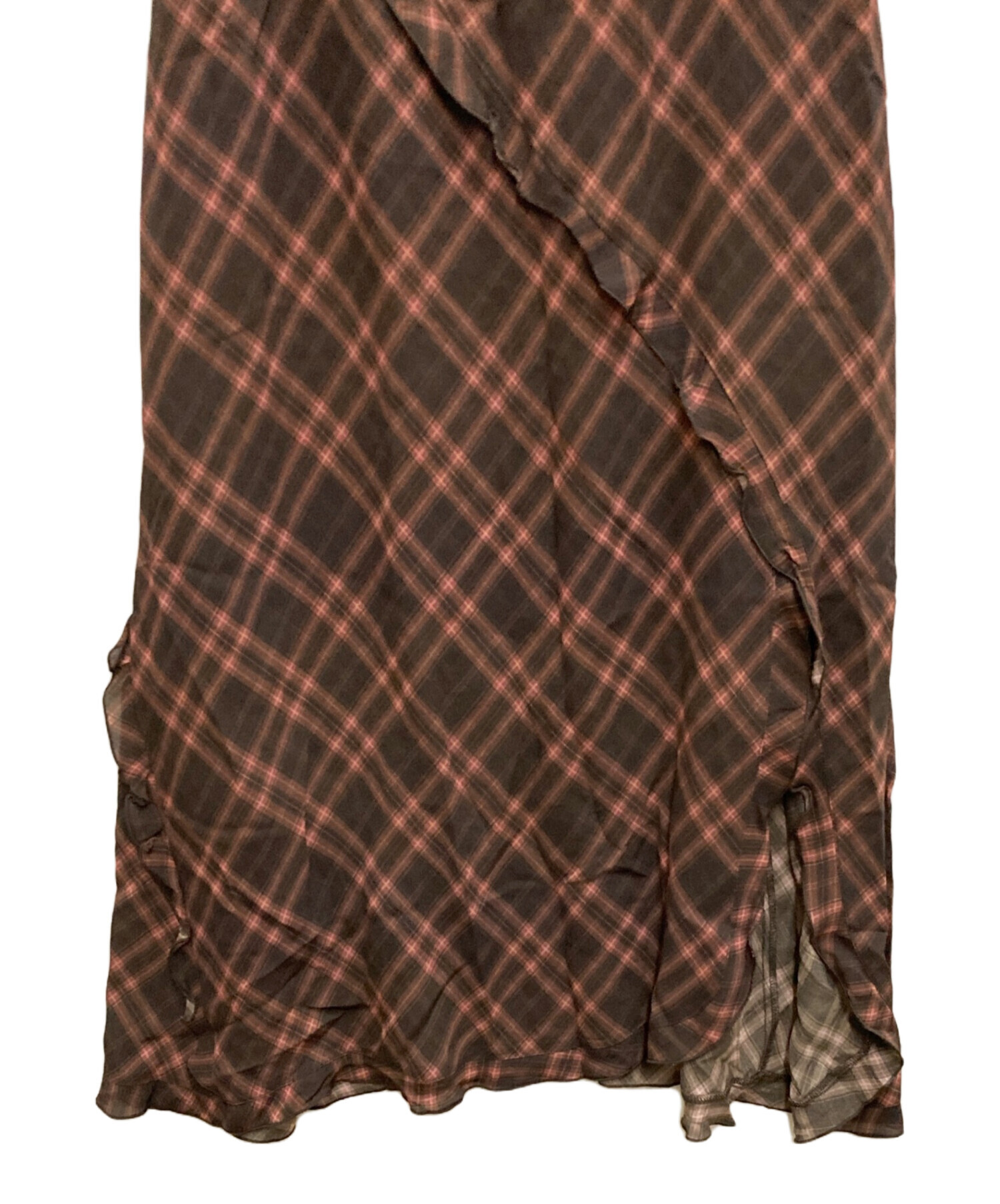 フレイ アイディー] レーヨンシフォンプリントキャミワンピース