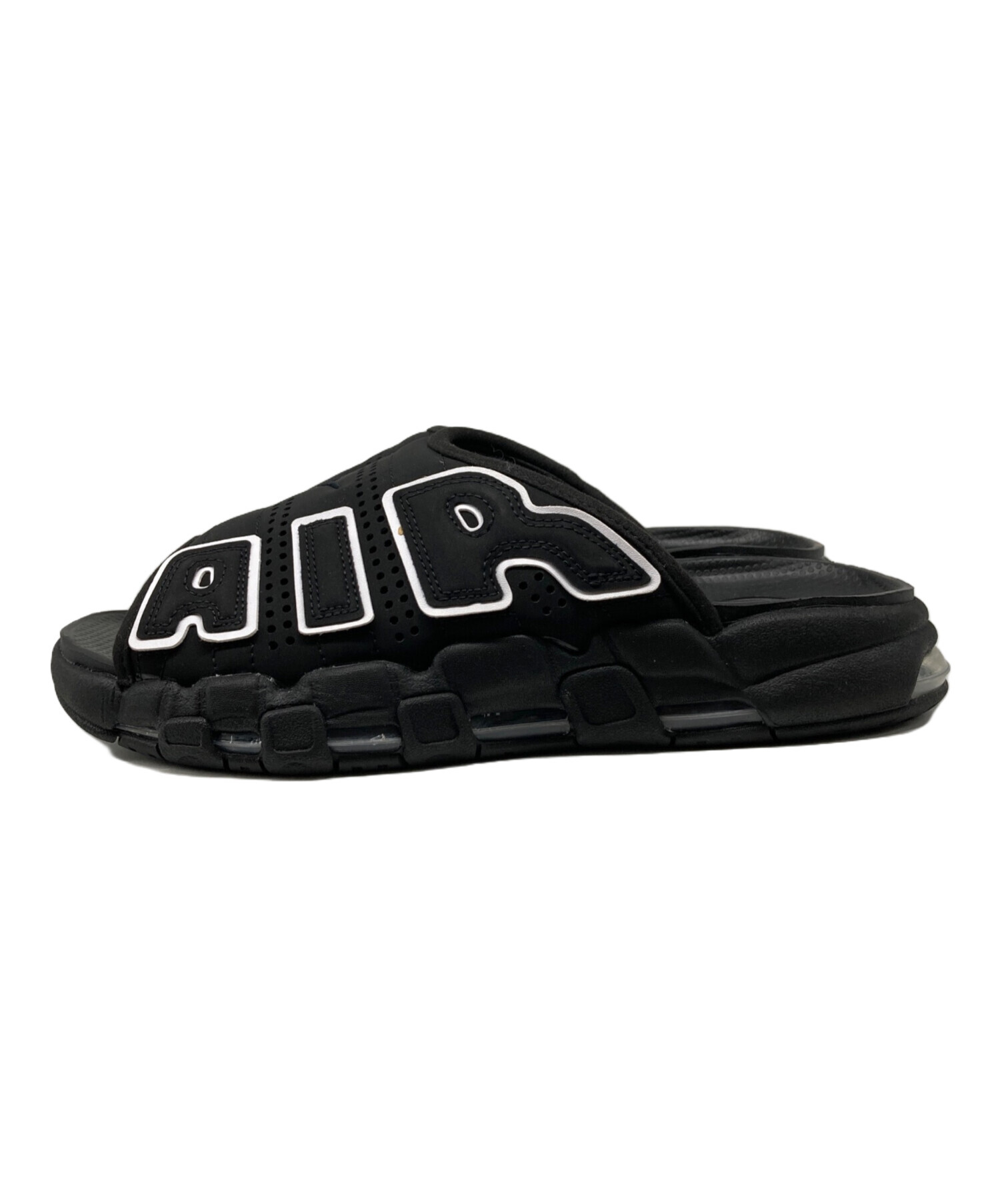 中古・古着通販】NIKE (ナイキ) AIR MORE UPTEMPO SLIDE ブラック 