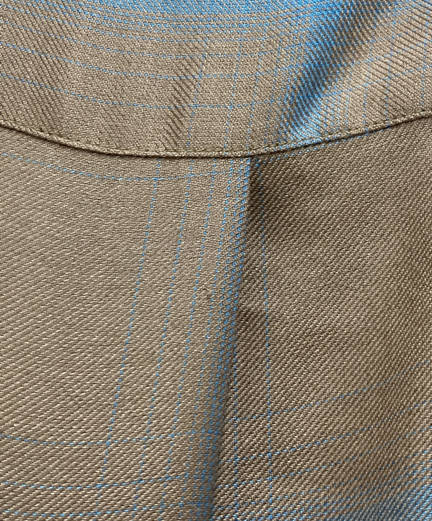 中古・古着通販】YOKE (ヨーク) RAYON WOOL PLAID OPEN COLLAR SHIRT