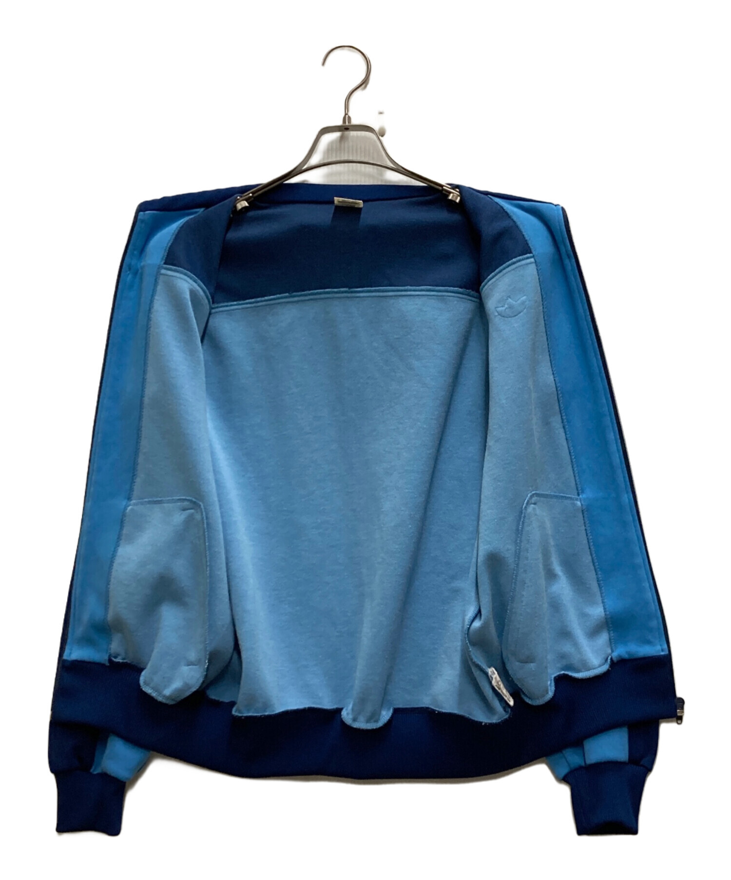 adidas トラックジャケット ブルー アディダス Lサイズ 古着 adidas - M】アディダス刺繍トラックジャケット古着ジャージ