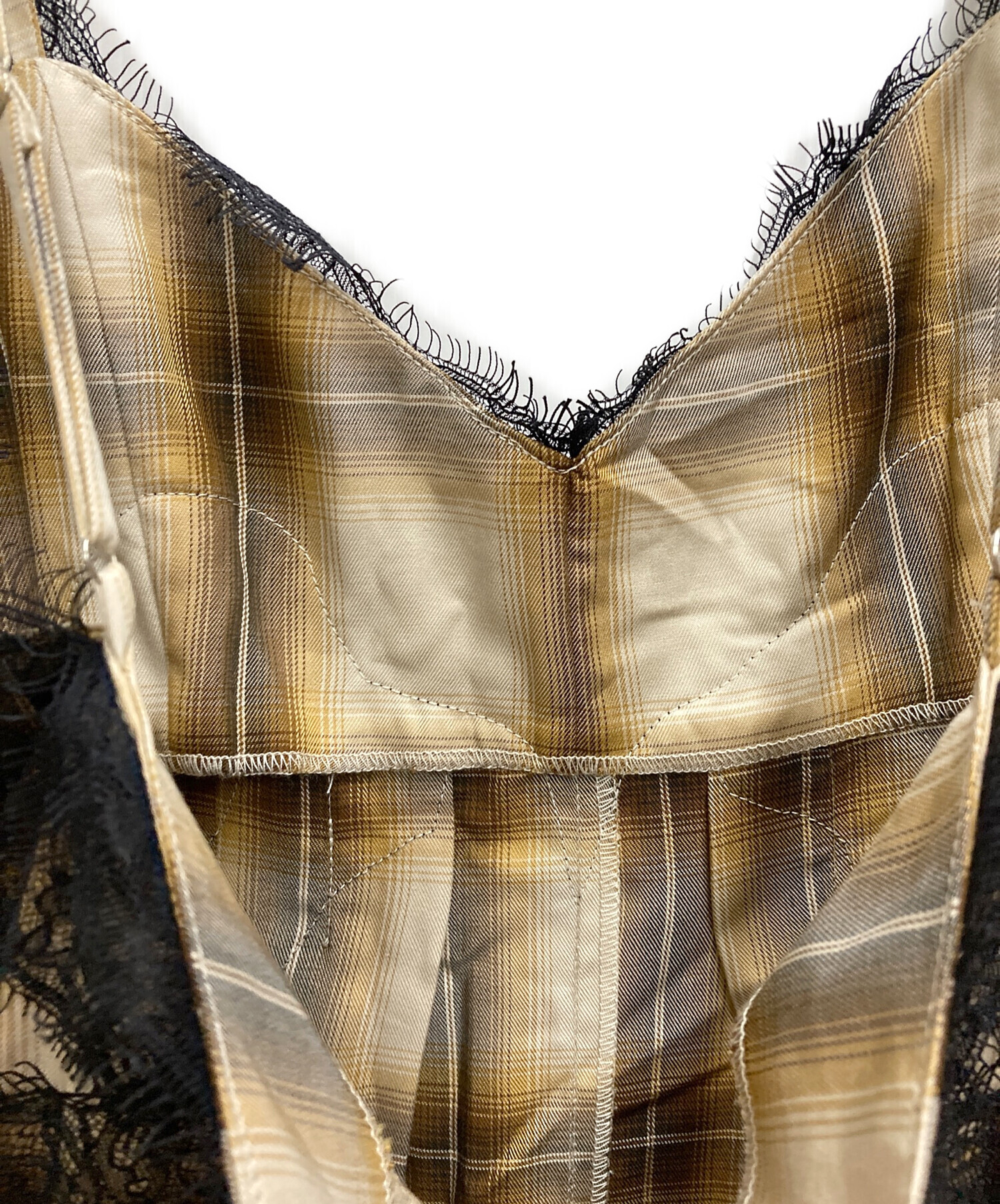Plaid Lace Camisole MAISON SPECIAL MAISON SPECIAL(メゾンスペシャル