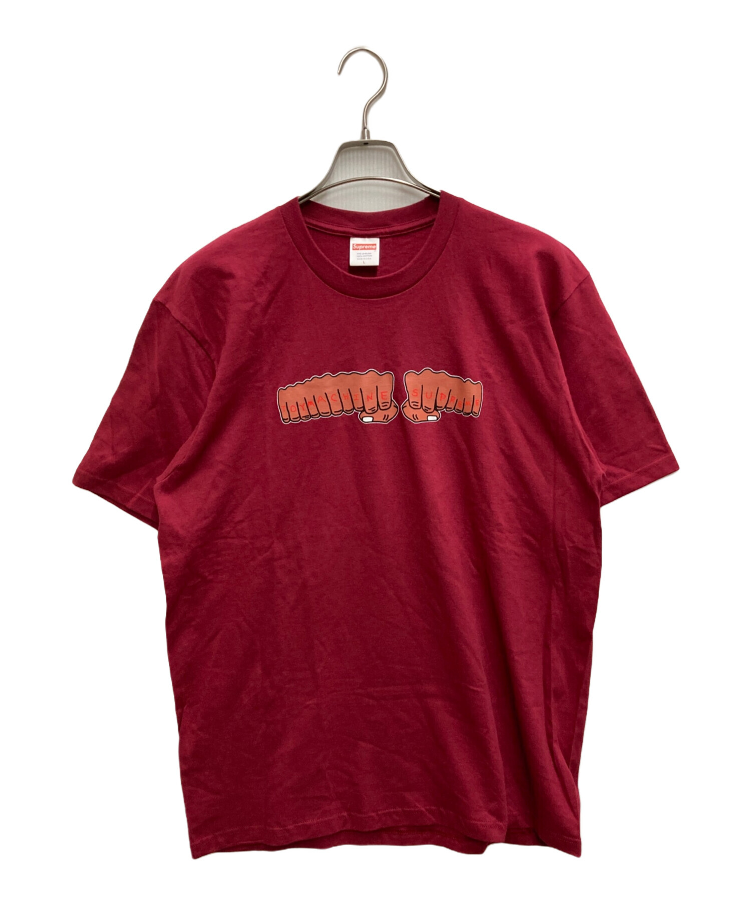 シュプリーム　supreme Tシャツ　レッド　赤　タグ同封します。 中古・古着通販】SUPREME (シュプリーム) Toy Machine Fist Tee レッド