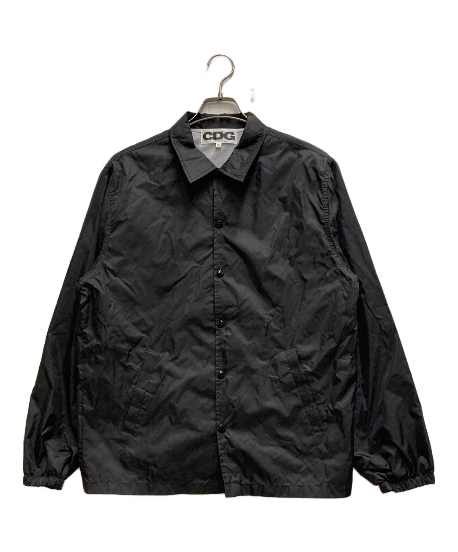 CDG ブラック コーチジャケット Sサイズ 中古・古着通販】CDG (シーディージー) コーチジャケット ブラック