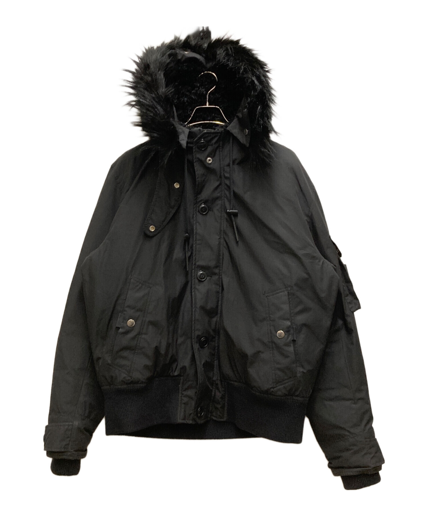 中古・古着通販】DIESEL (ディーゼル) ファーフードボンバージャケット 
