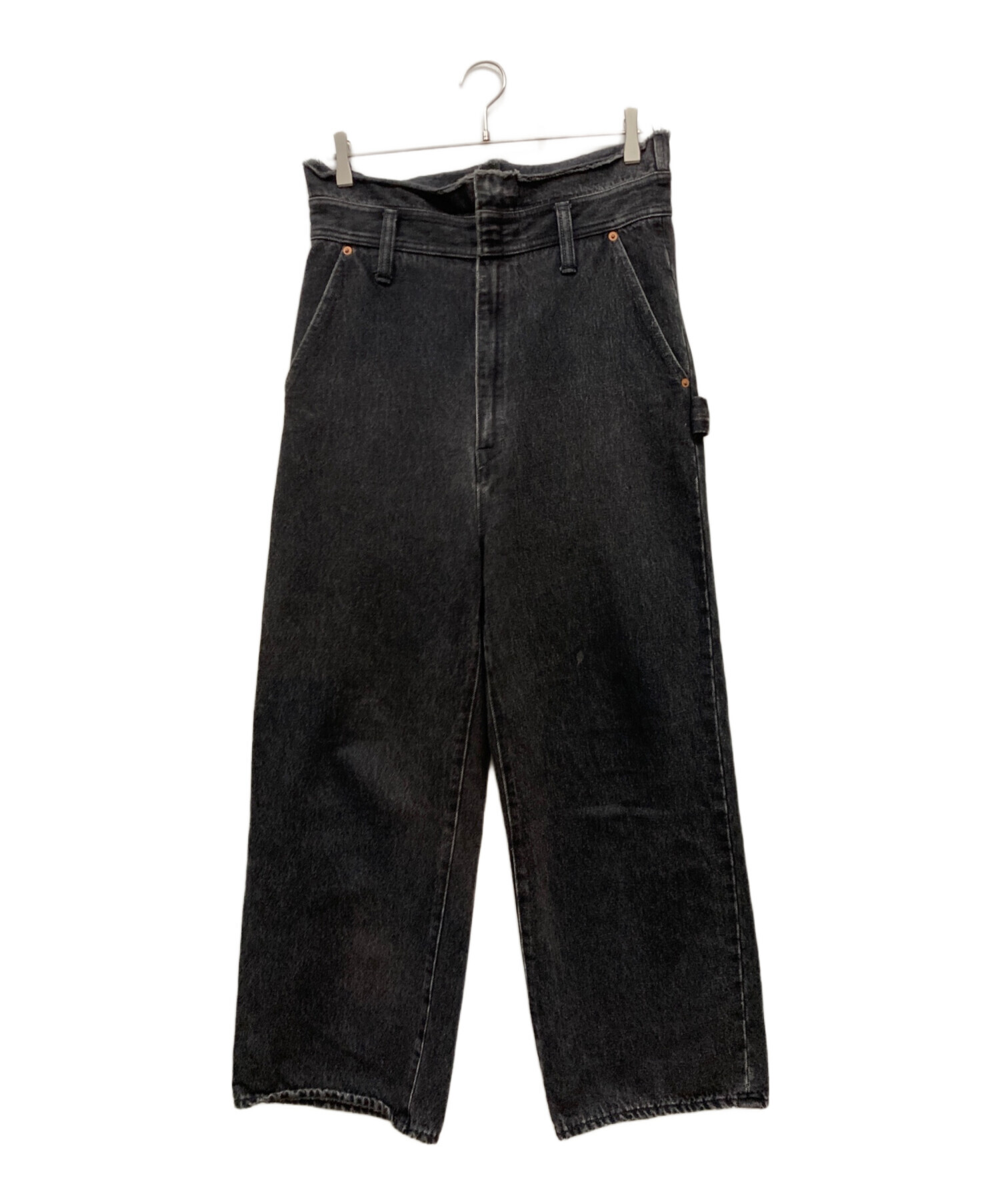 中古・古着通販】doublet (ダブレット) SILK DENIM PANT CUT OFF