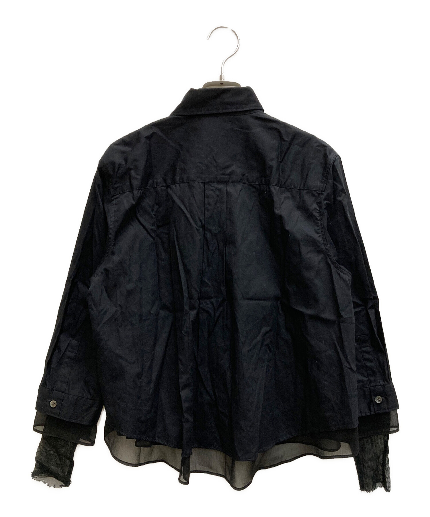 UNDER COVER アンダーカバー カジュアルシャツ S 黒 【古着】【中古】【送料無料】 中古・古着通販】UNDERCOVER (アンダーカバー) 半袖BIGコーチJKT