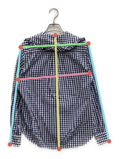 24FW コムデギャルソンガール　ギンガムチェック　丸襟　ジャケット 24FW コムデギャルソンガール ギンガムチェック 丸襟 ジャケット