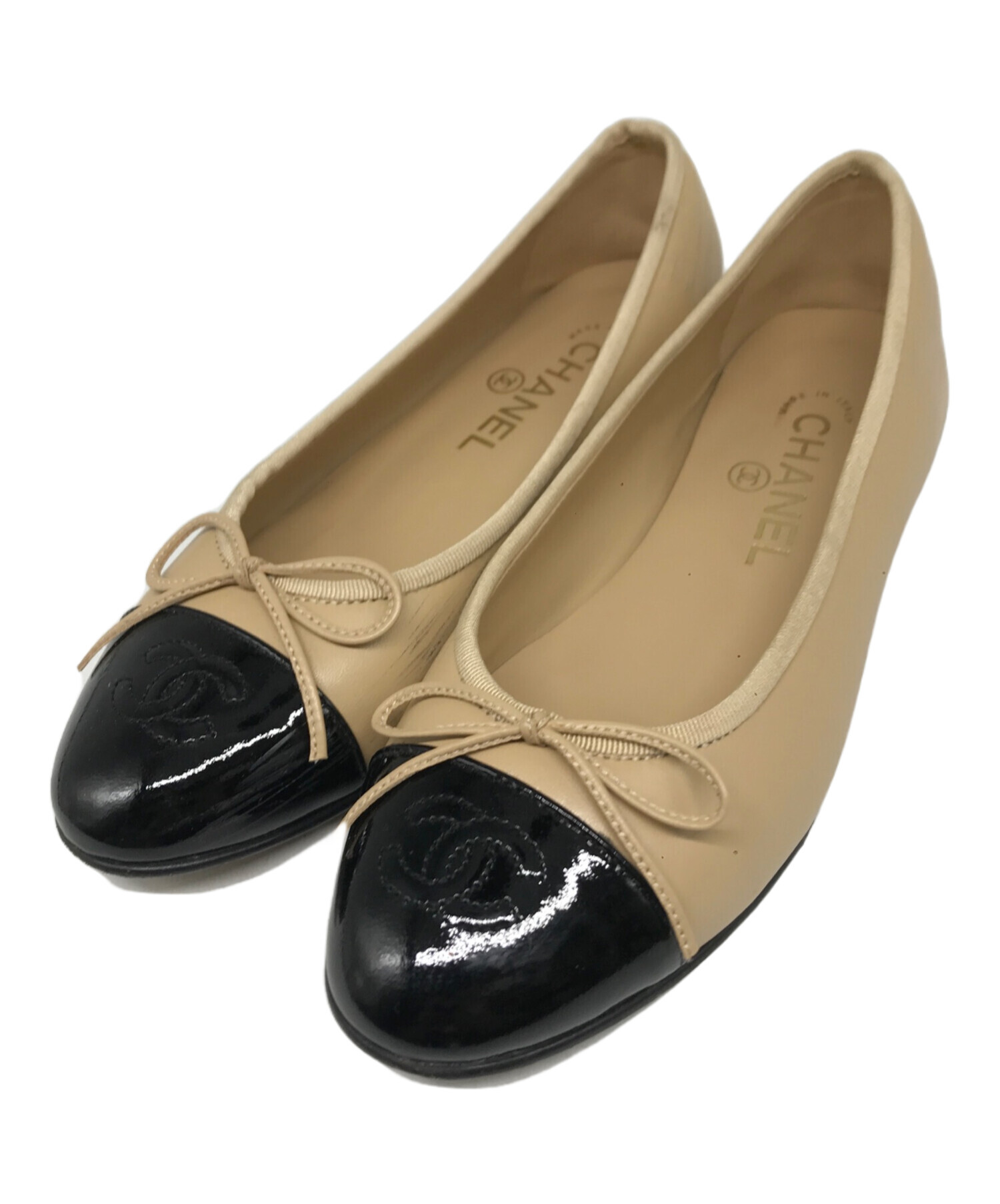 90s CHANEL スクエアトゥ パンプス37