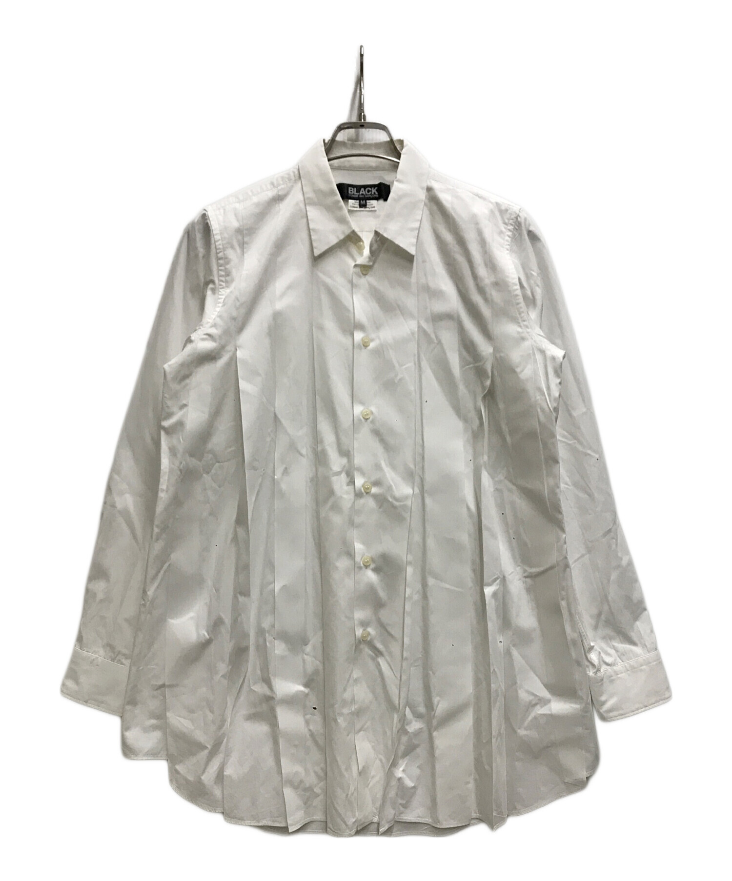 美品★BLACK COMME des GARÇONS★プリーツシャツ L 中古・古着通販】BLACK COMME des GARCONS (ブラックコムデギャルソン