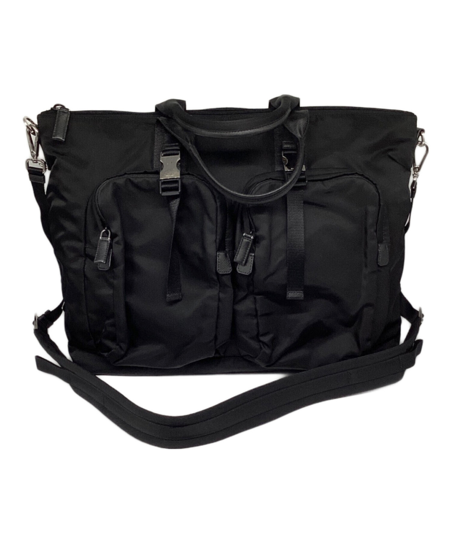 中古・古着通販】PRADA (プラダ) ナイロン2WAYバッグ ブラック 