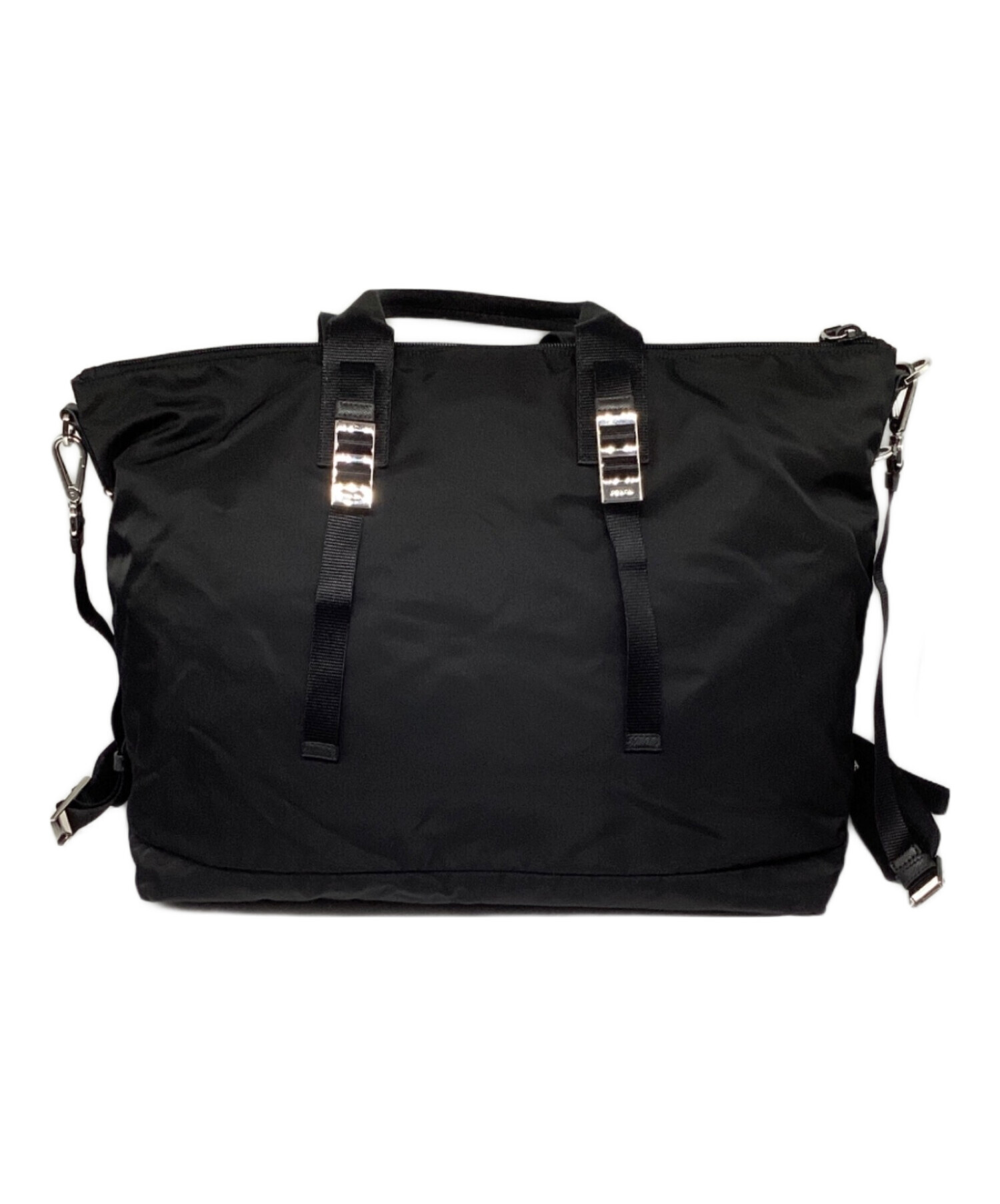 中古・古着通販】PRADA (プラダ) ナイロン2WAYバッグ ブラック