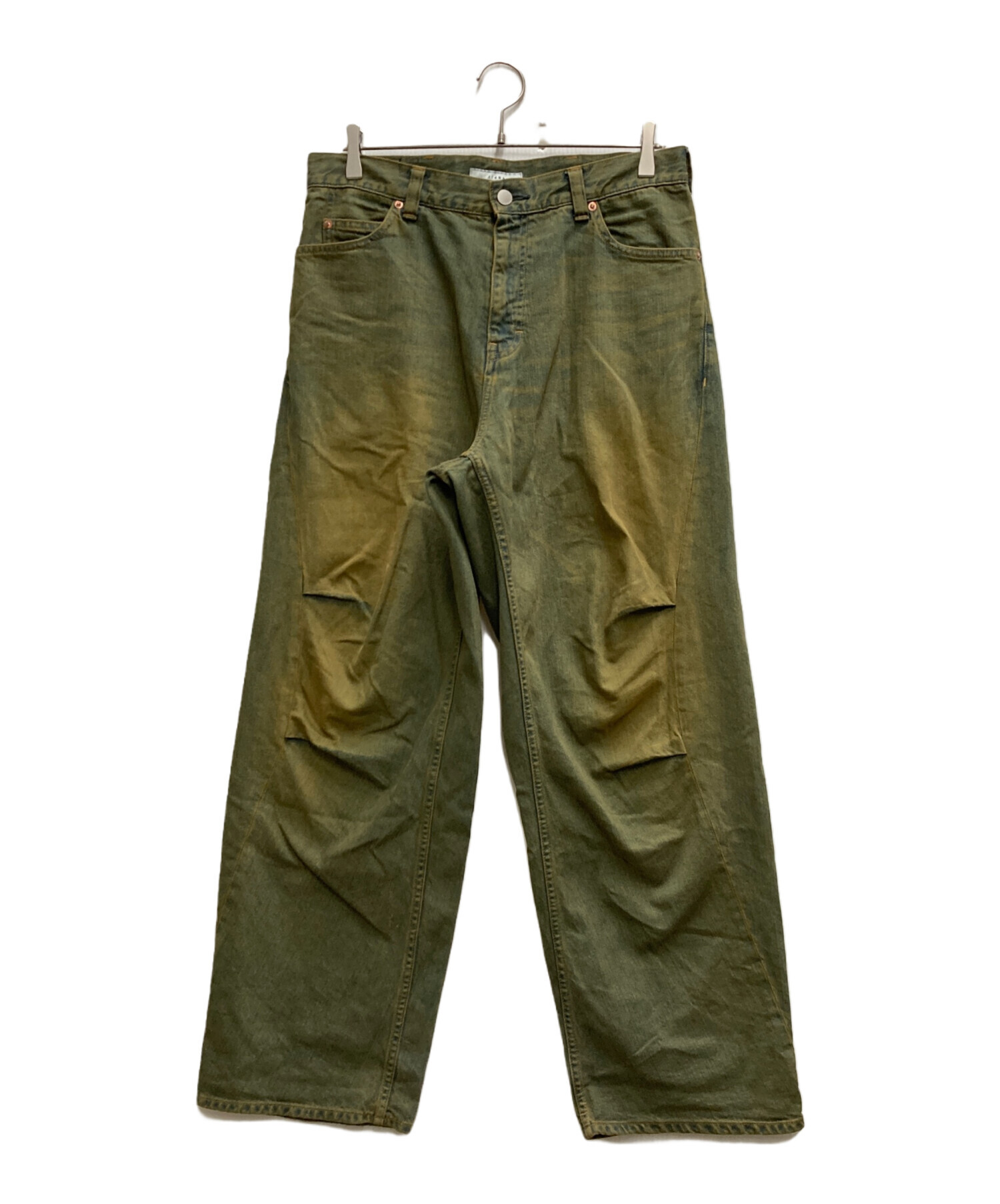 中古・古着通販】Jieda (ジエダ) DRAPE OVER DENIM PANTS ネイビー 