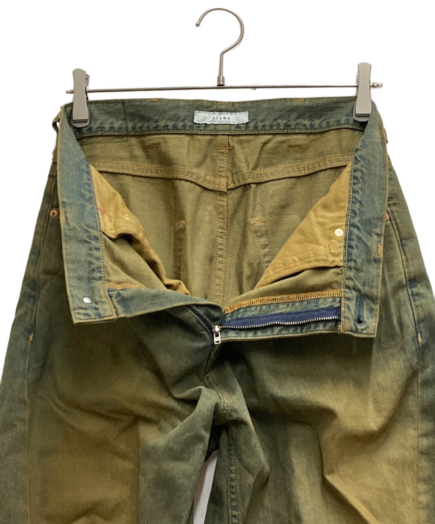 中古・古着通販】Jieda (ジエダ) DRAPE OVER DENIM PANTS ネイビー 