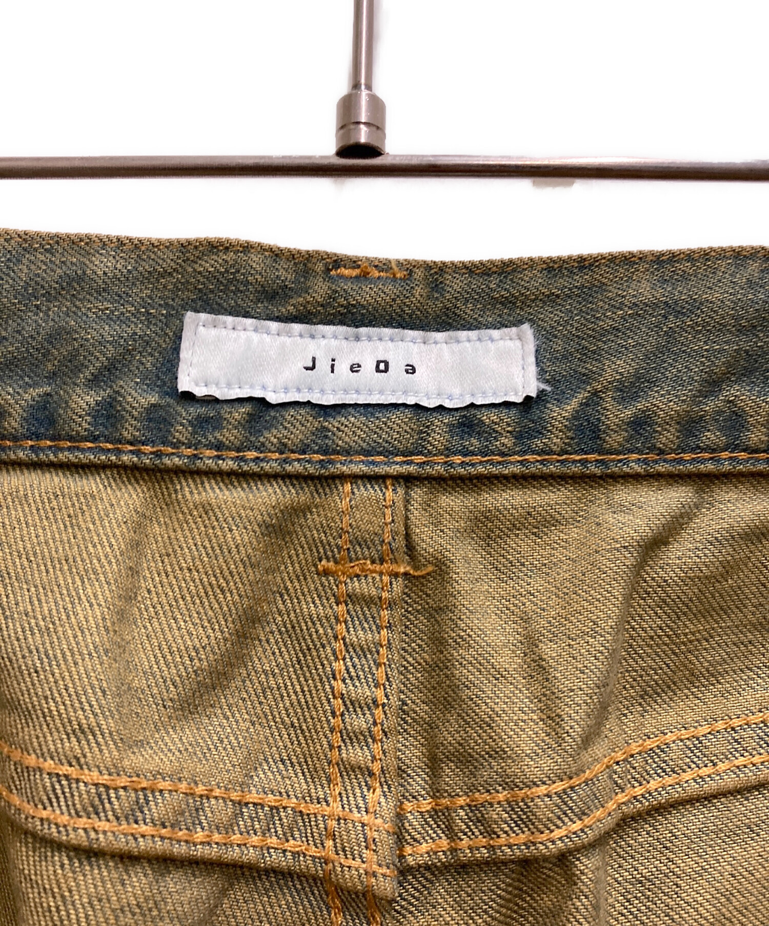 中古・古着通販】Jieda (ジエダ) DRAPE OVER DENIM PANTS ネイビー 
