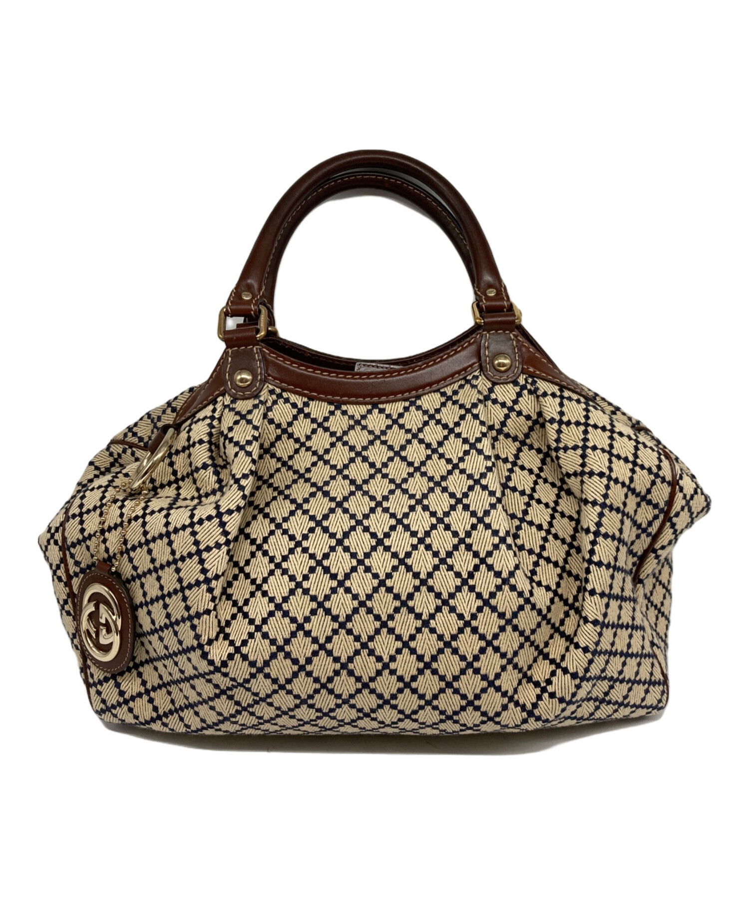 中古・古着通販】GUCCI (グッチ) スーキーハンドバッグ ベージュ 