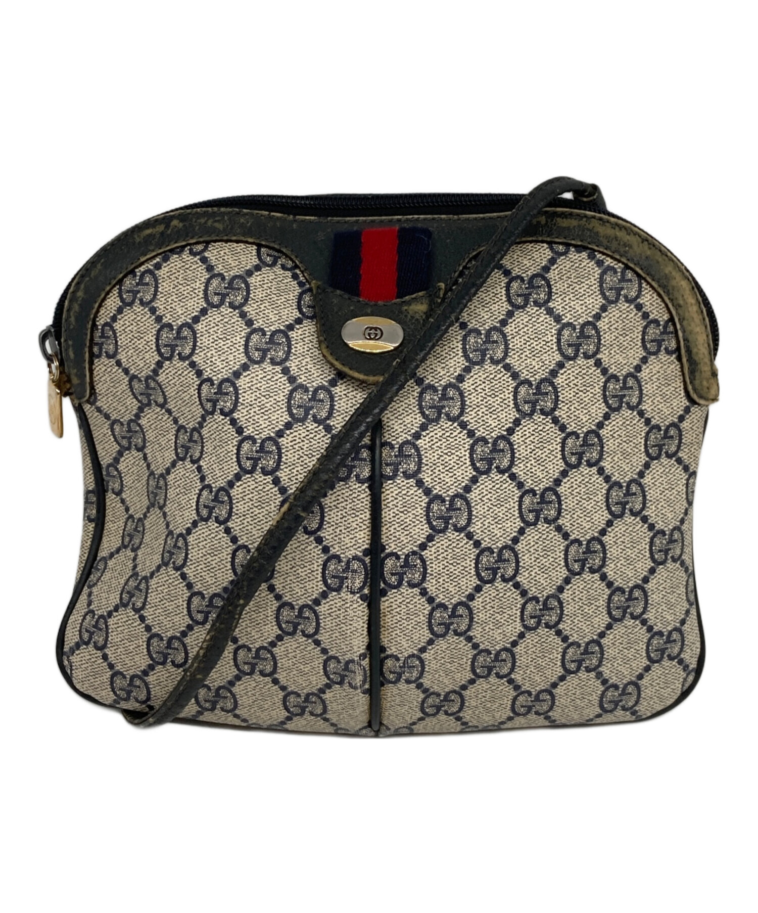 中古・古着通販】GUCCI (グッチ) ショルダーバッグ ネイビー｜ブランド 