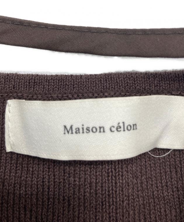 中古・古着通販】maison celon (メゾンセロン) ニット切替キャミ