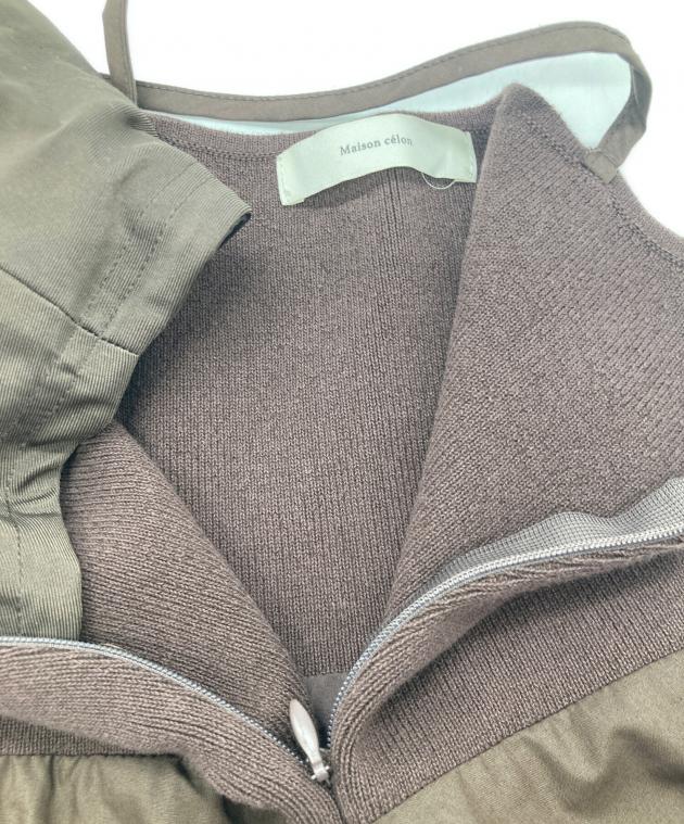 中古・古着通販】maison celon (メゾンセロン) ニット切替キャミ