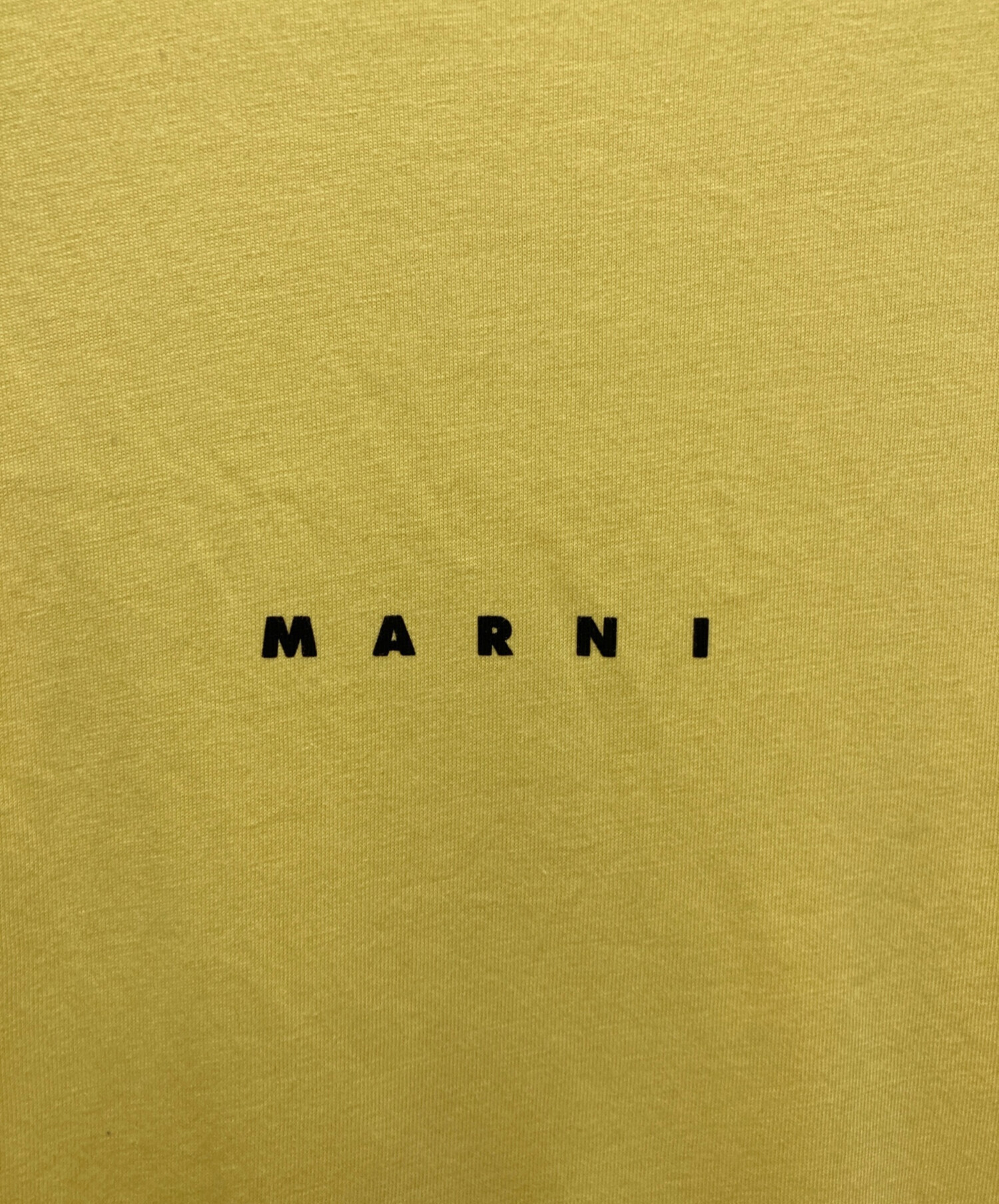 マルニ ロゴ プリント カットソー Tシャツ トップス THJE0263P1 イエロー 40【中古】 楽天市場】マルニ MARNI ロゴ プリント カットソー Tシャツ トップス