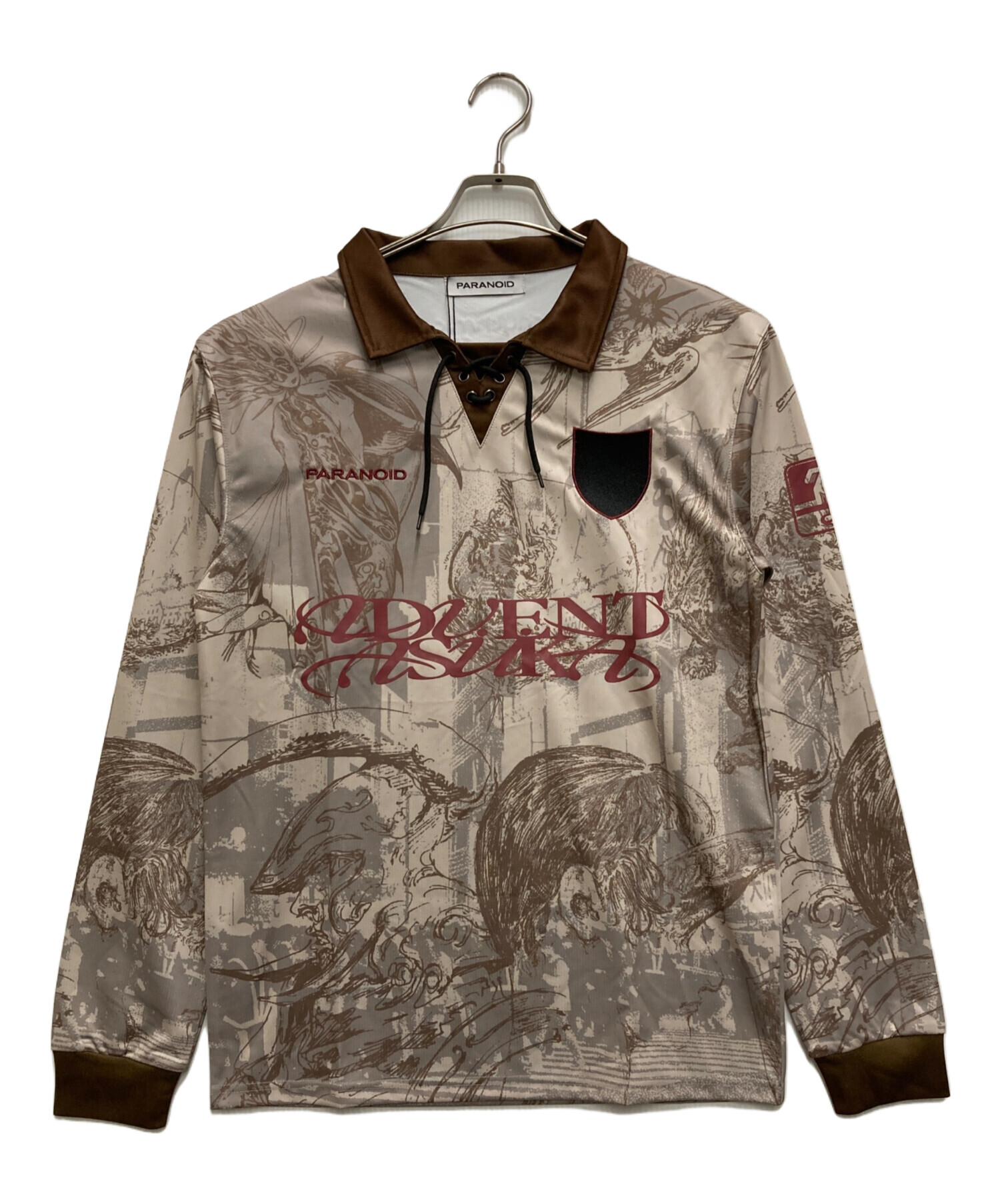 中古・古着通販】PARANOID (パラノイド) GAME SHIRTS ブラウン×グレー