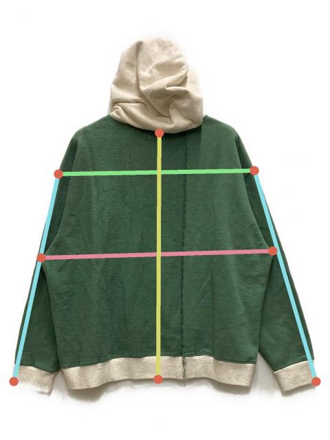 中古・古着通販】Name. (ネーム) ASYMMETRIC SWITCHING HOODIE