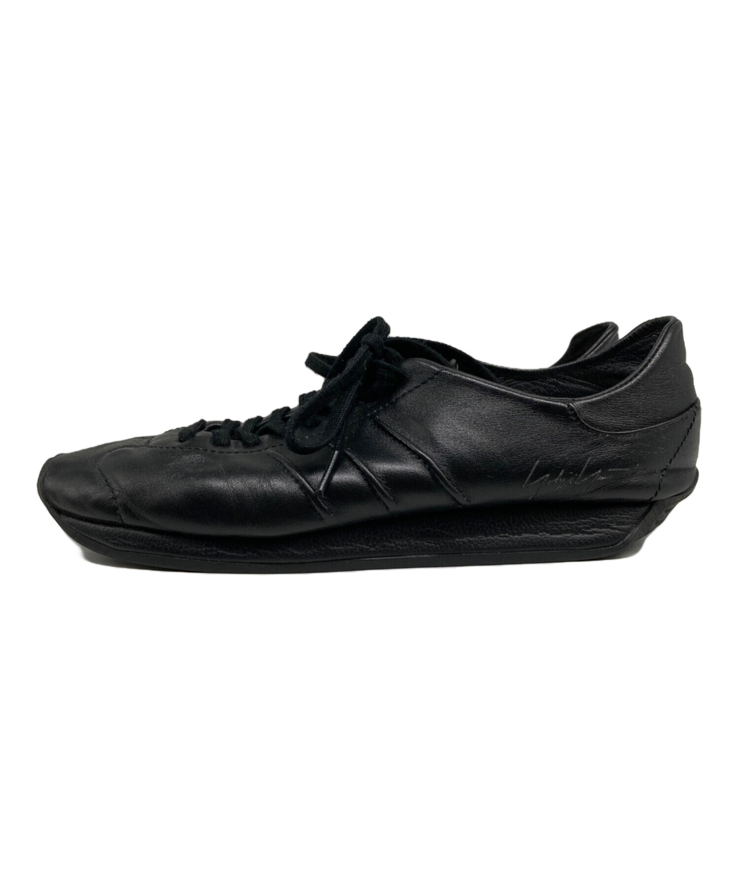 中古・古着通販】Y-3 (ワイスリー) COUNTRY レザースニーカー ブラック 