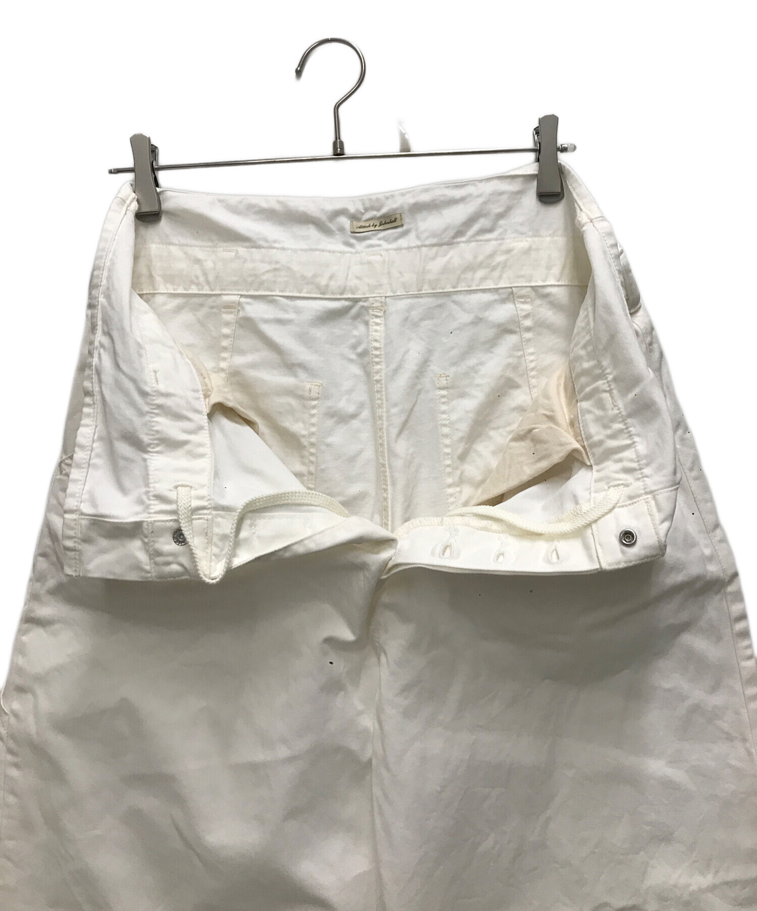 ATTICK BY JOHNBULL イージーワークパンツ S 白 Johnbull｜コットン