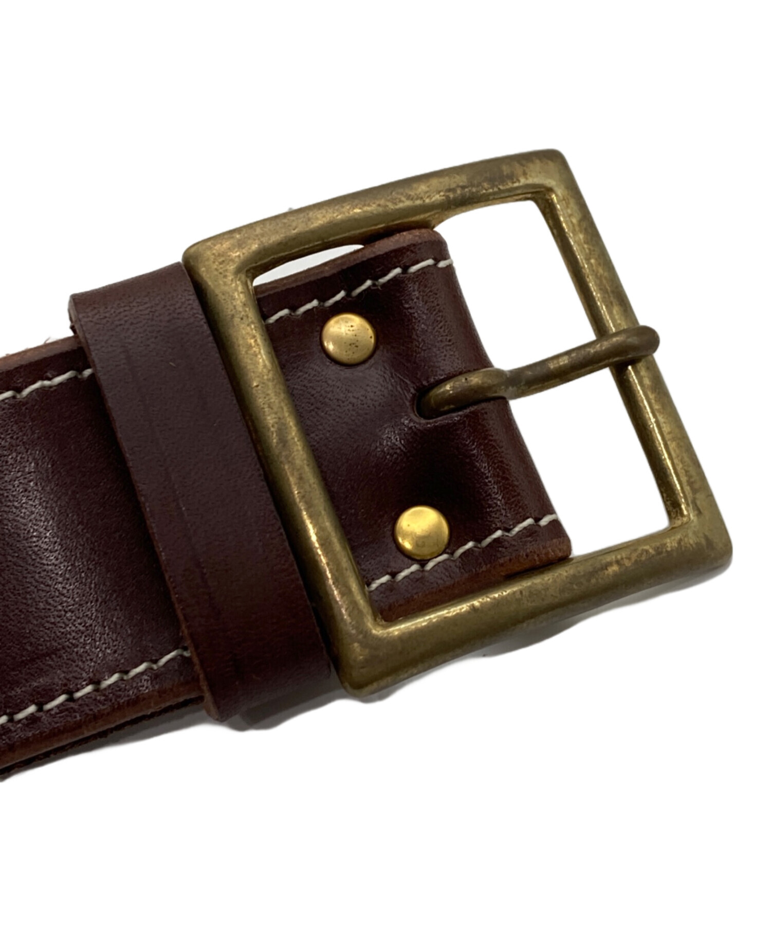 中古・古着通販】Denham (デンハム) MIJ LEATHER BELT ブラウン