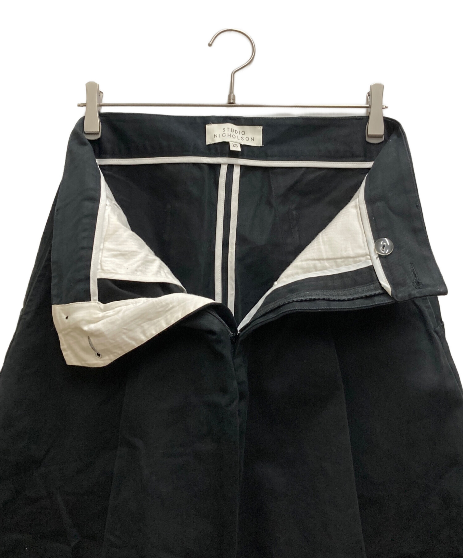 【訳あり】Studio Nicholson Bridges Pants ブラック STUDIO NICHOLSON（スタジオニコルソン） ペインターパンツ BRIDGES