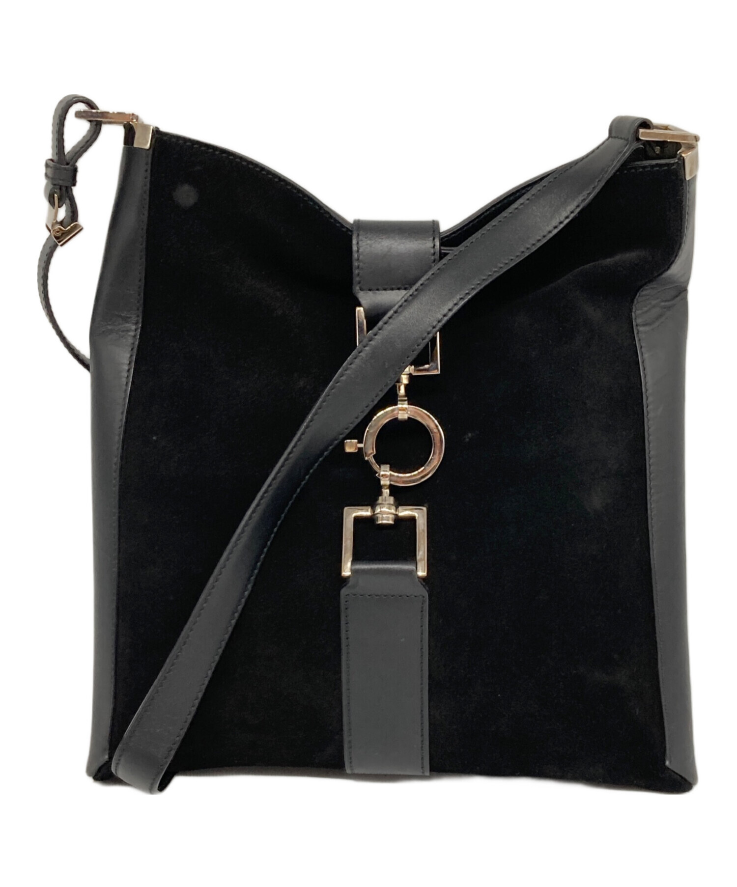 中古・古着通販】GUCCI (グッチ) スエードレザーワンショルダーバッグ 