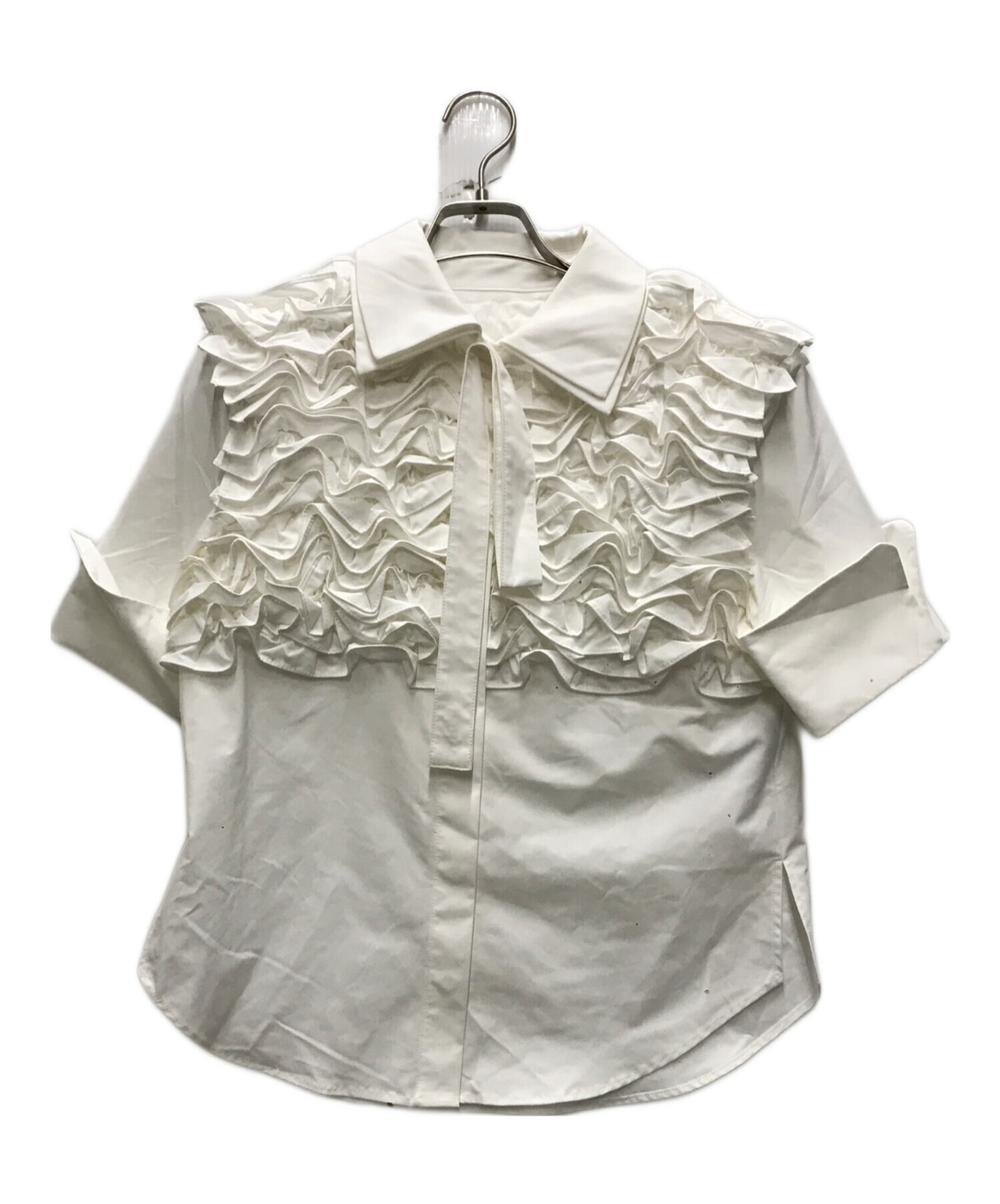 中古・古着通販】Bibiy. (ビビィ) ARIEL FRILL BLOUSE ホワイト サイズ