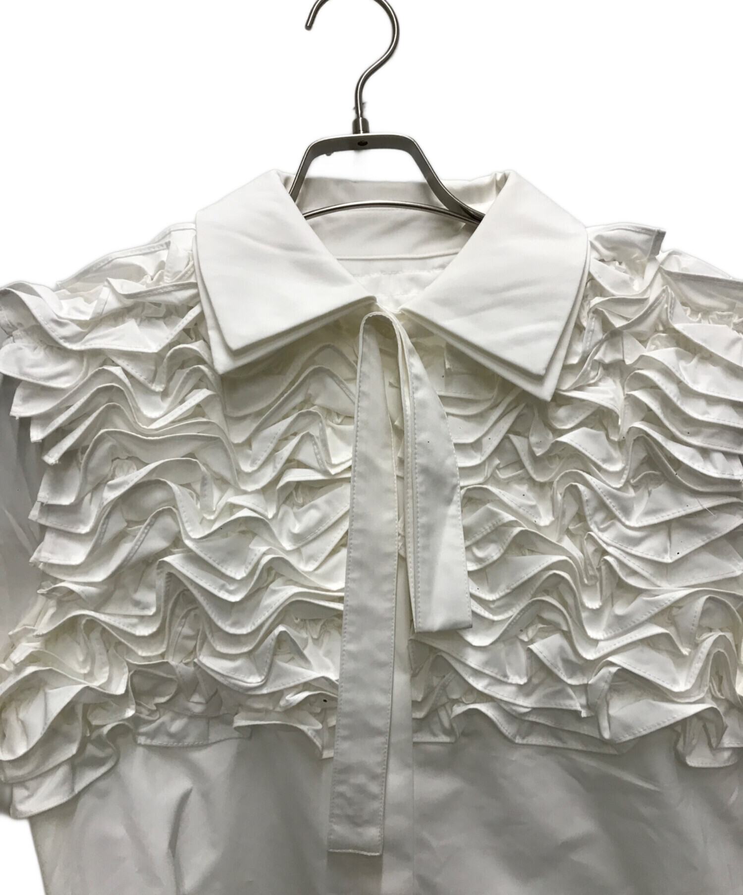 中古・古着通販】Bibiy. (ビビィ) ARIEL FRILL BLOUSE ホワイト サイズ