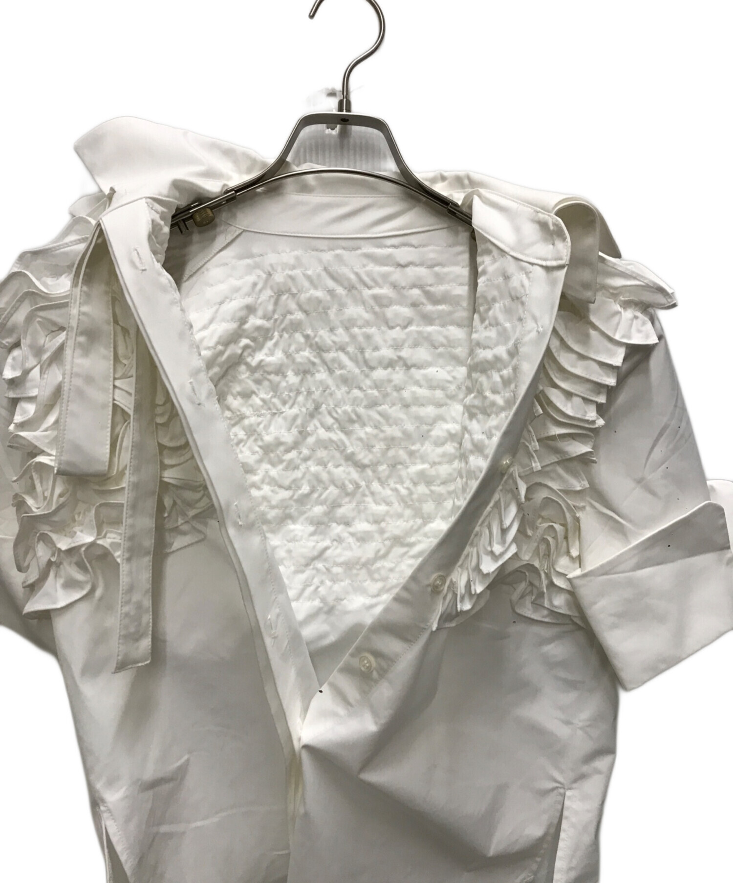 中古・古着通販】Bibiy. (ビビィ) ARIEL FRILL BLOUSE ホワイト サイズ 