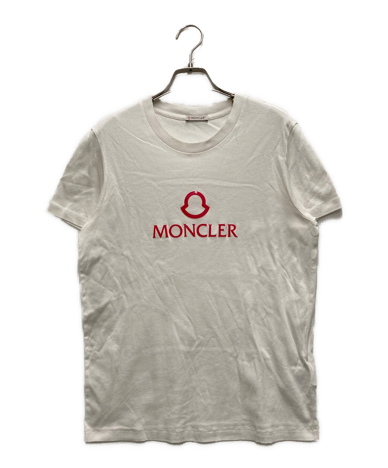 中古・古着通販】MONCLER (モンクレール) ロゴS/S T-SHIRT ホワイト