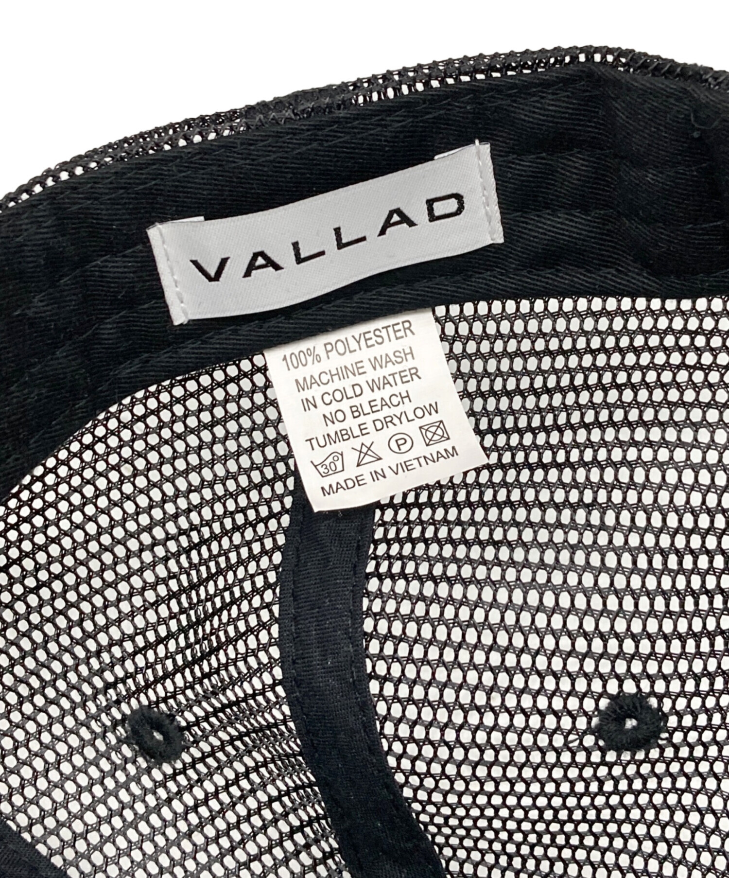 中古・古着通販】VALLAD (バラッド) VALLAD LOGO MESH CA ブラック
