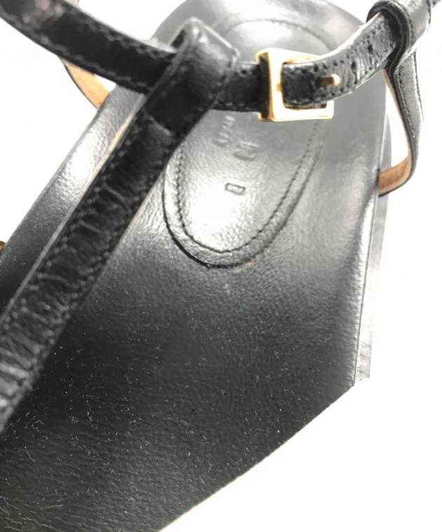 中古・古着通販】MARNI (マルニ) フラワーサンダル ブラック サイズ:35