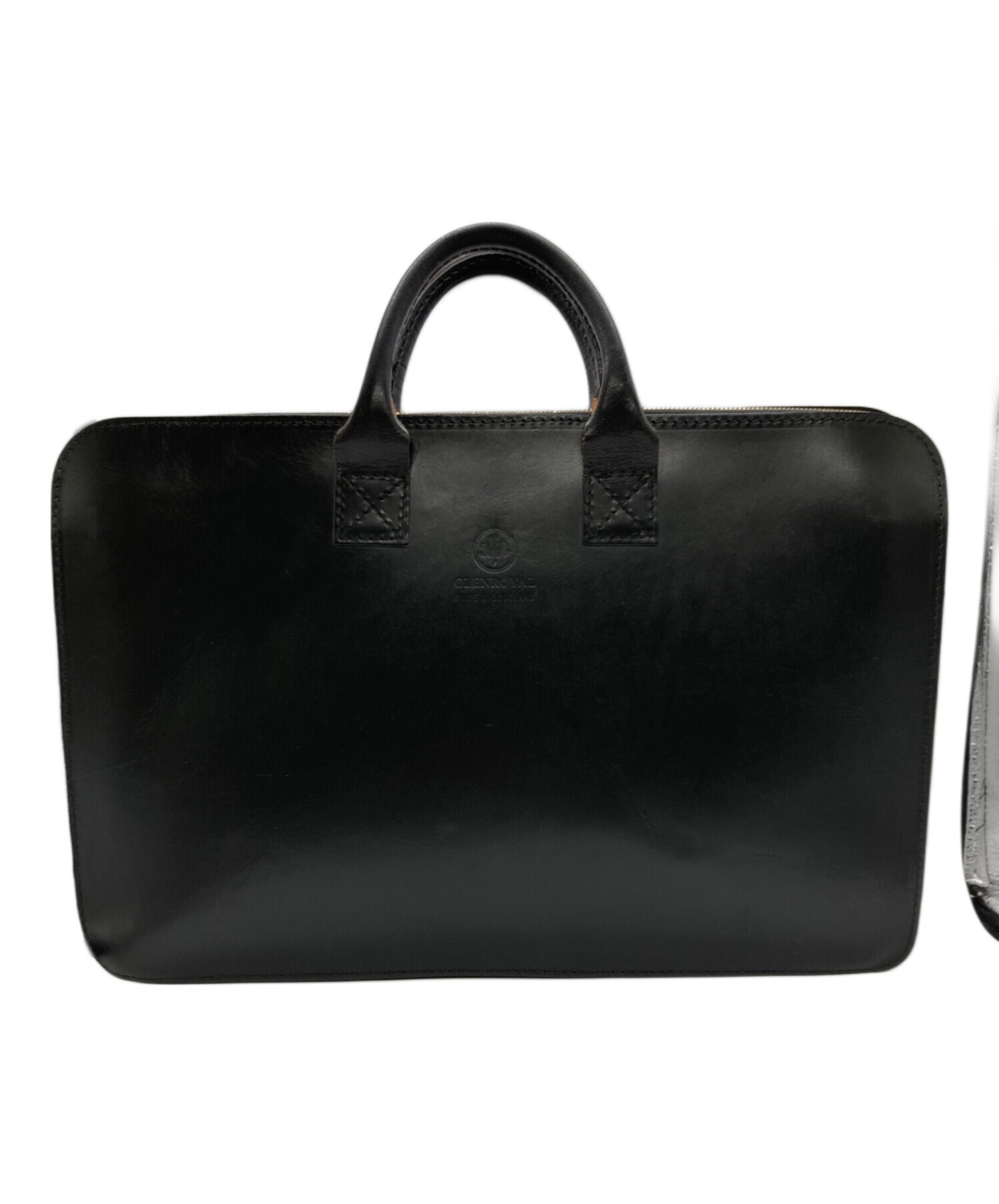 グレンロイヤル　GLEN ブリーフケース　ブラック　レザー　本革 中古・古着通販】GLENROYAL (グレンロイヤル) レザーブリーフ