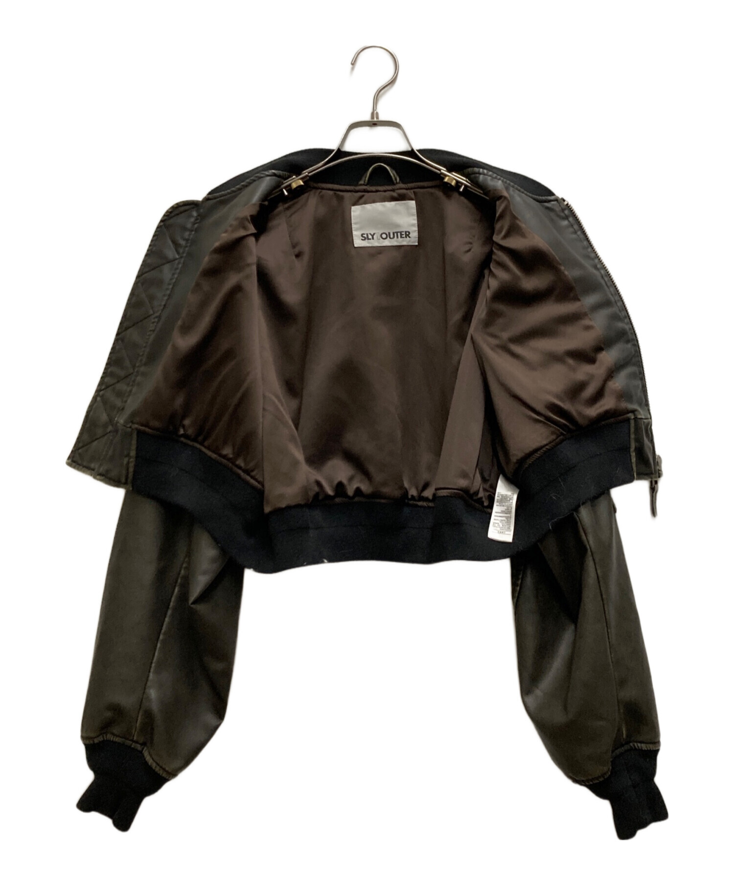 SLY VINTAGE F／LEATHER CROP ブルゾン 【公式通販】