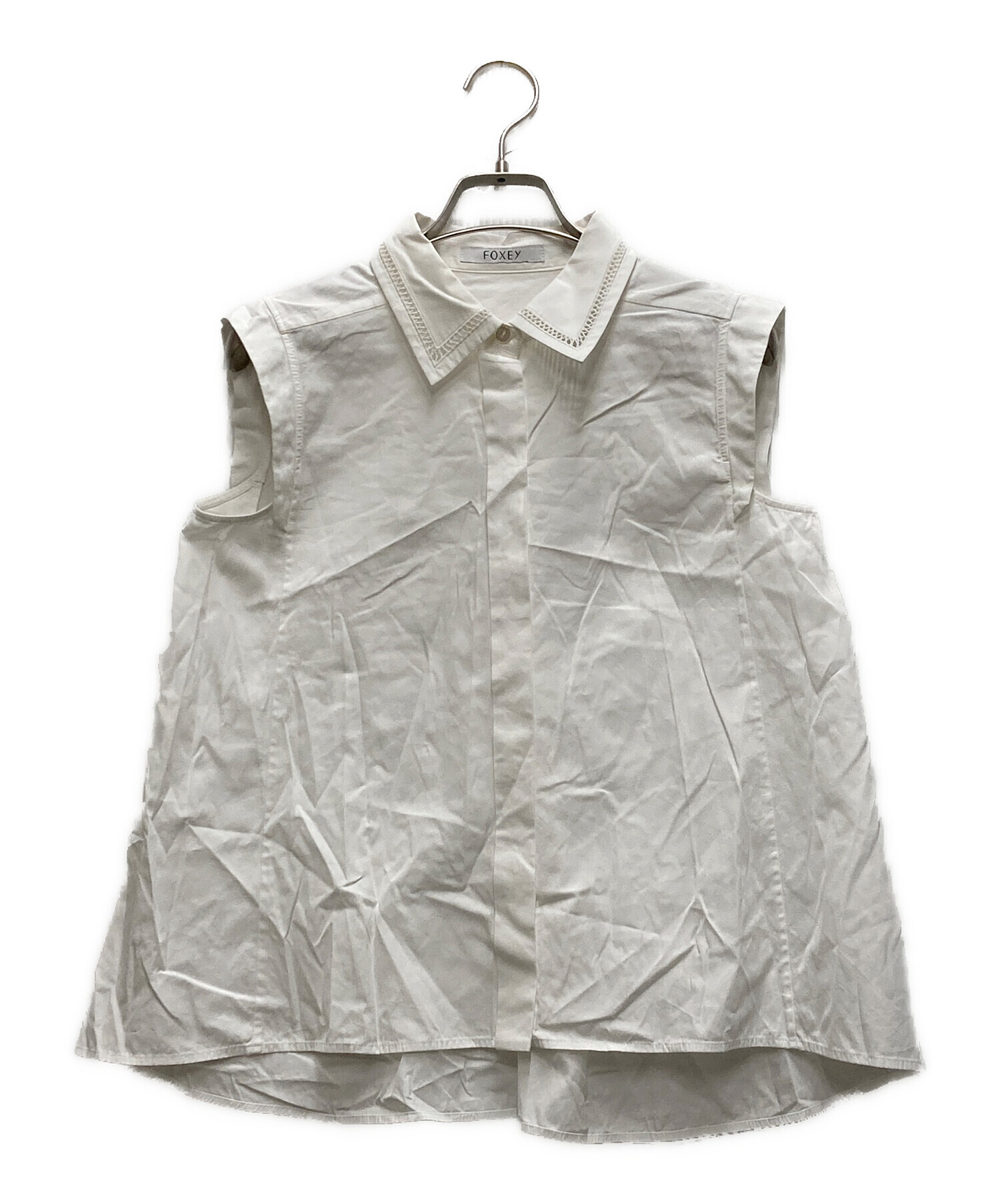 中古・古着通販】FOXEY (フォクシー) Blouse Manon ホワイト サイズ:38 