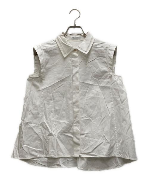 良品 FOXEY フォクシー Dienne Blouse 長袖 ブラウス シャツ 43440 サイズ38 ホワイト レディース 古着 中古 USED FOXEY（フォクシー） 良品 Dienne Blouse 長袖 ブラウス シャツ 43440