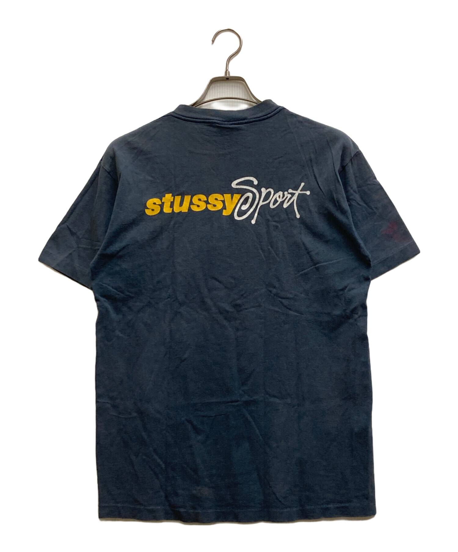 中古・古着通販】stussy (ステューシー) 90'sロゴTシャツ ネイビー