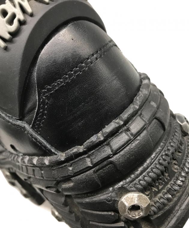 中古・古着通販】NEWROCK (ニューロック) レザーアンクルブーツ