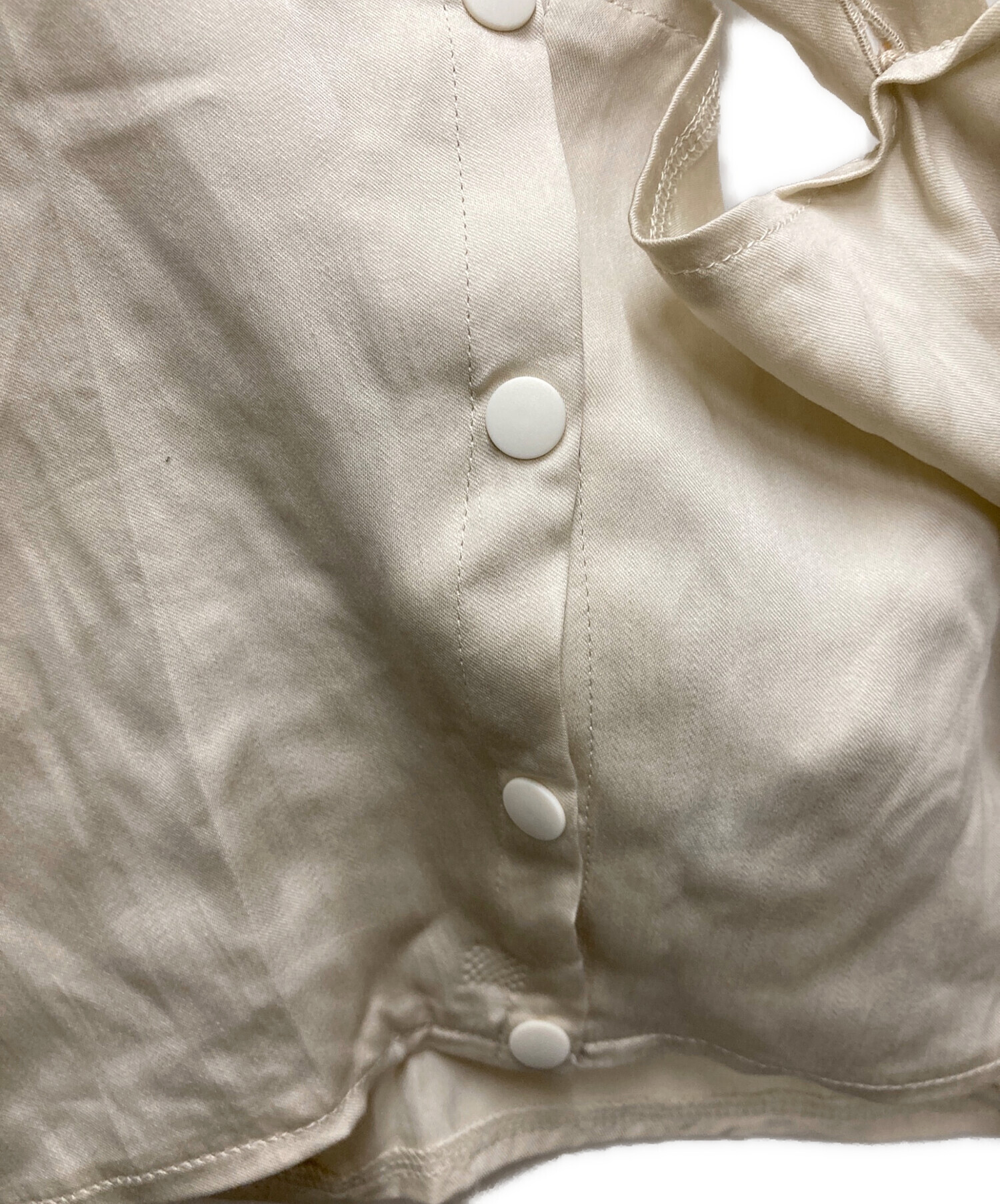 トップス zoe tie tops 中古・古着通販】zoe (ゾーイ) tie tops ホワイト サイズ:S｜ブランド