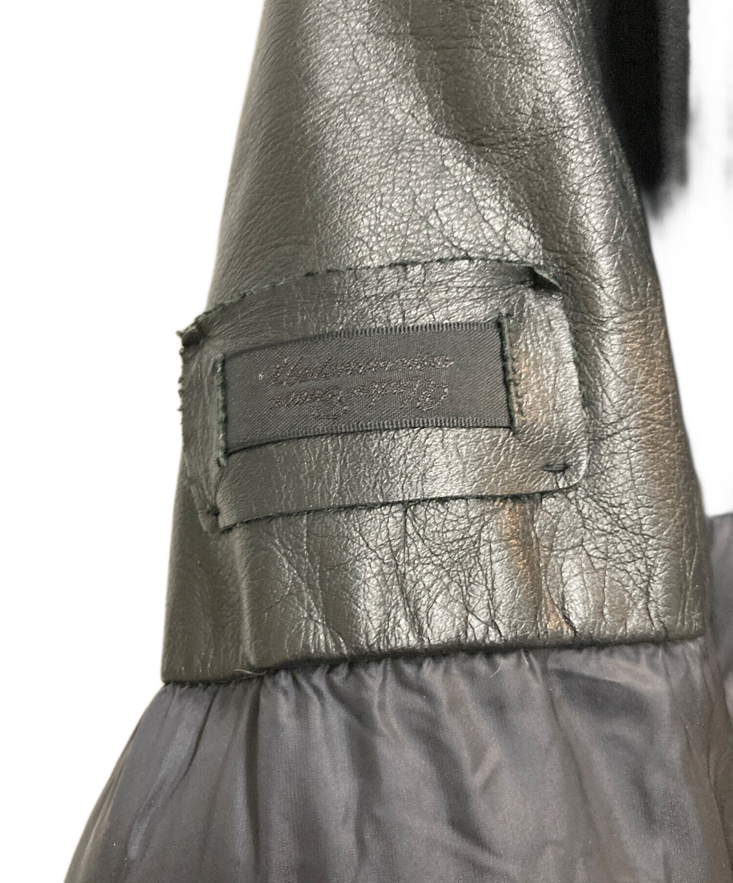 中古・古着通販】UNDERCOVER (アンダーカバー) ニットレザー切替ダウン