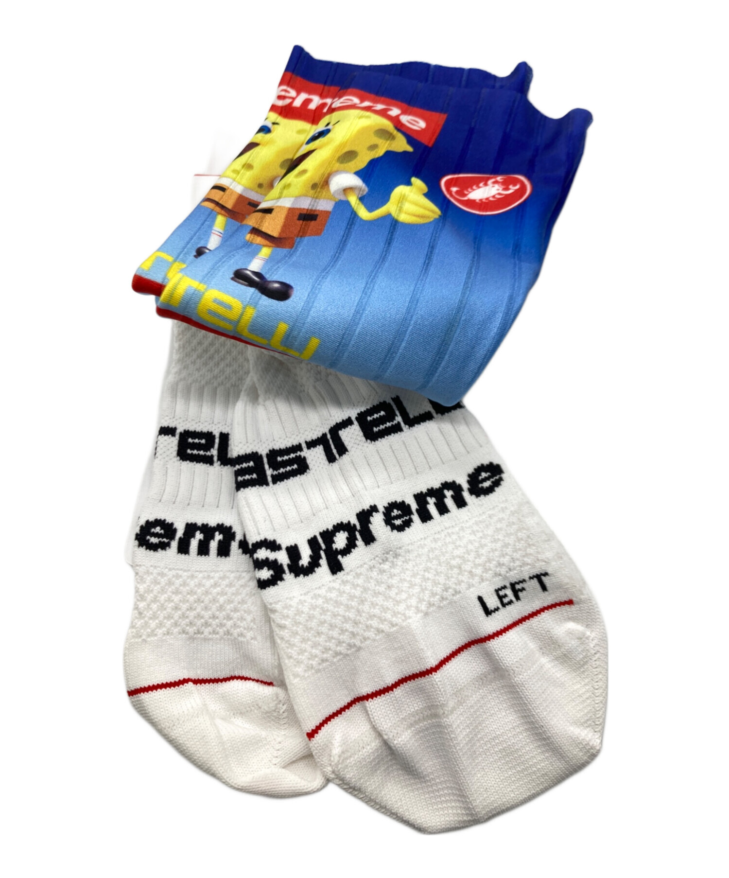 ★Supreme/SpongeBobCastelli® Cycling Sock 中古・古着通販】Castelli (カステリ) SUPREME (シュプリーム