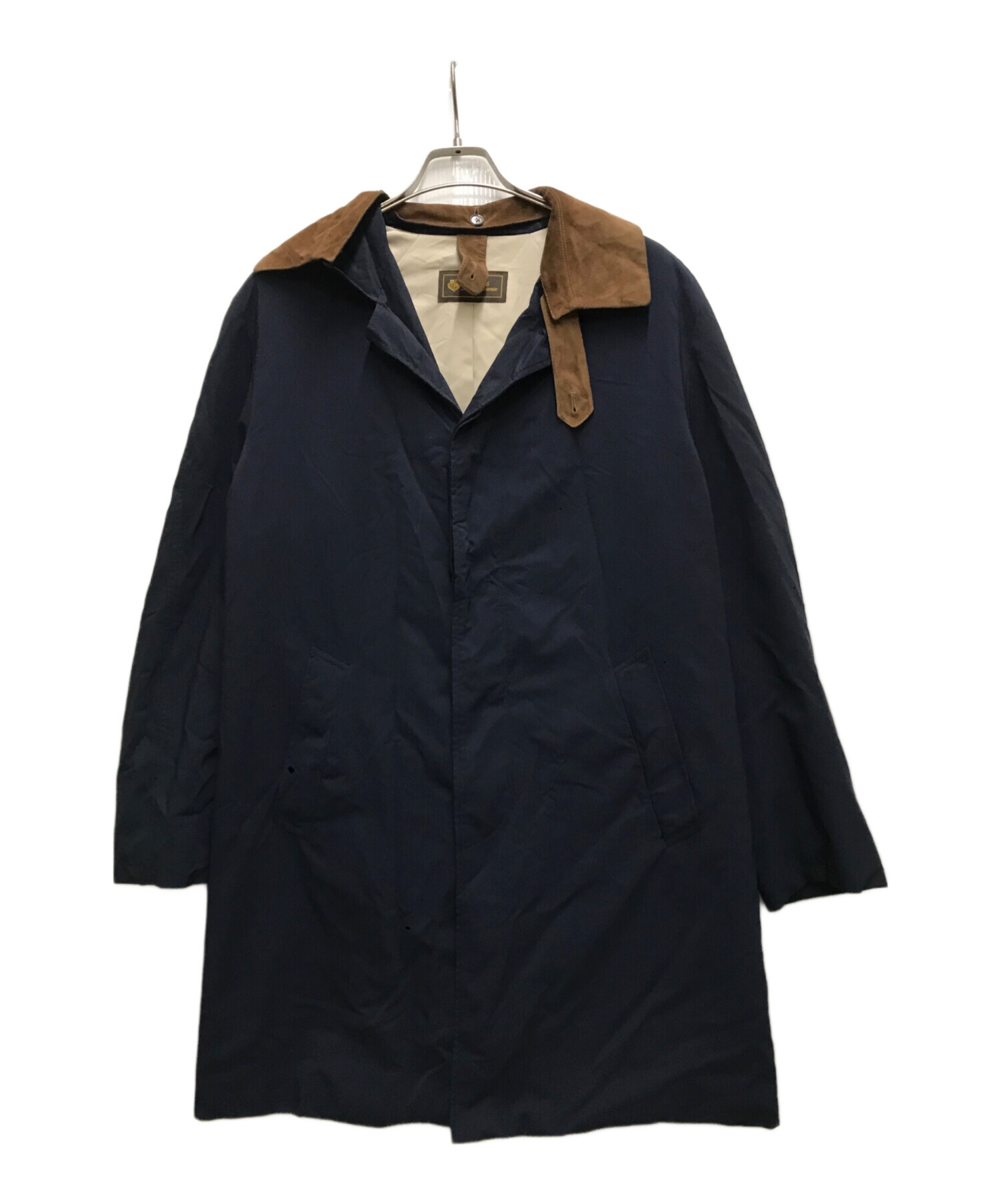 Loro Piana ステンカラーコート ネイビー Loro Piana(ロロ・ピアーナ Loro Piana ステンカラーコート ネイビー Loro Piana(ロロ・ピアーナ